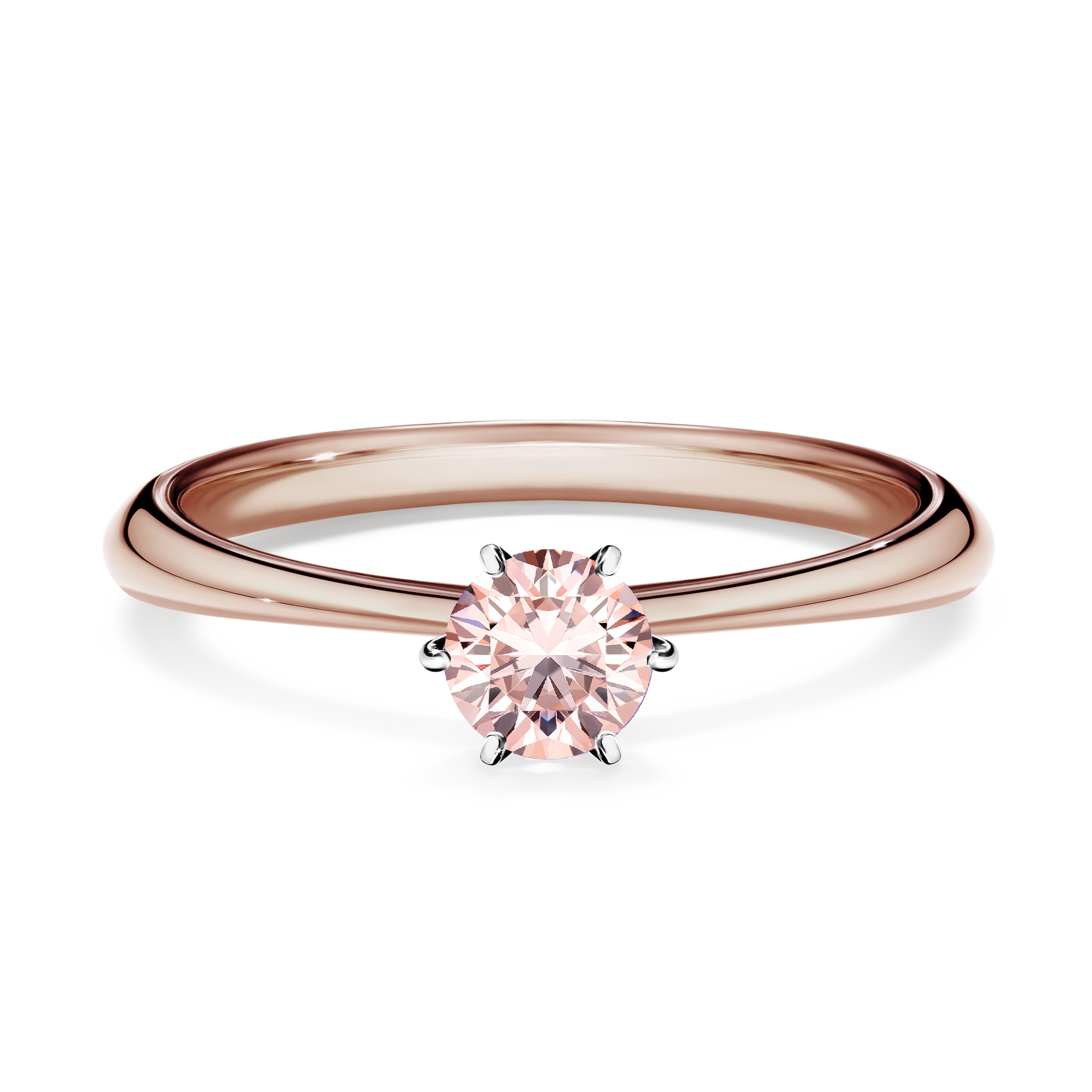 Pierścionek zaręczynowy My Love z różowego złota z morganitem 0,30CT