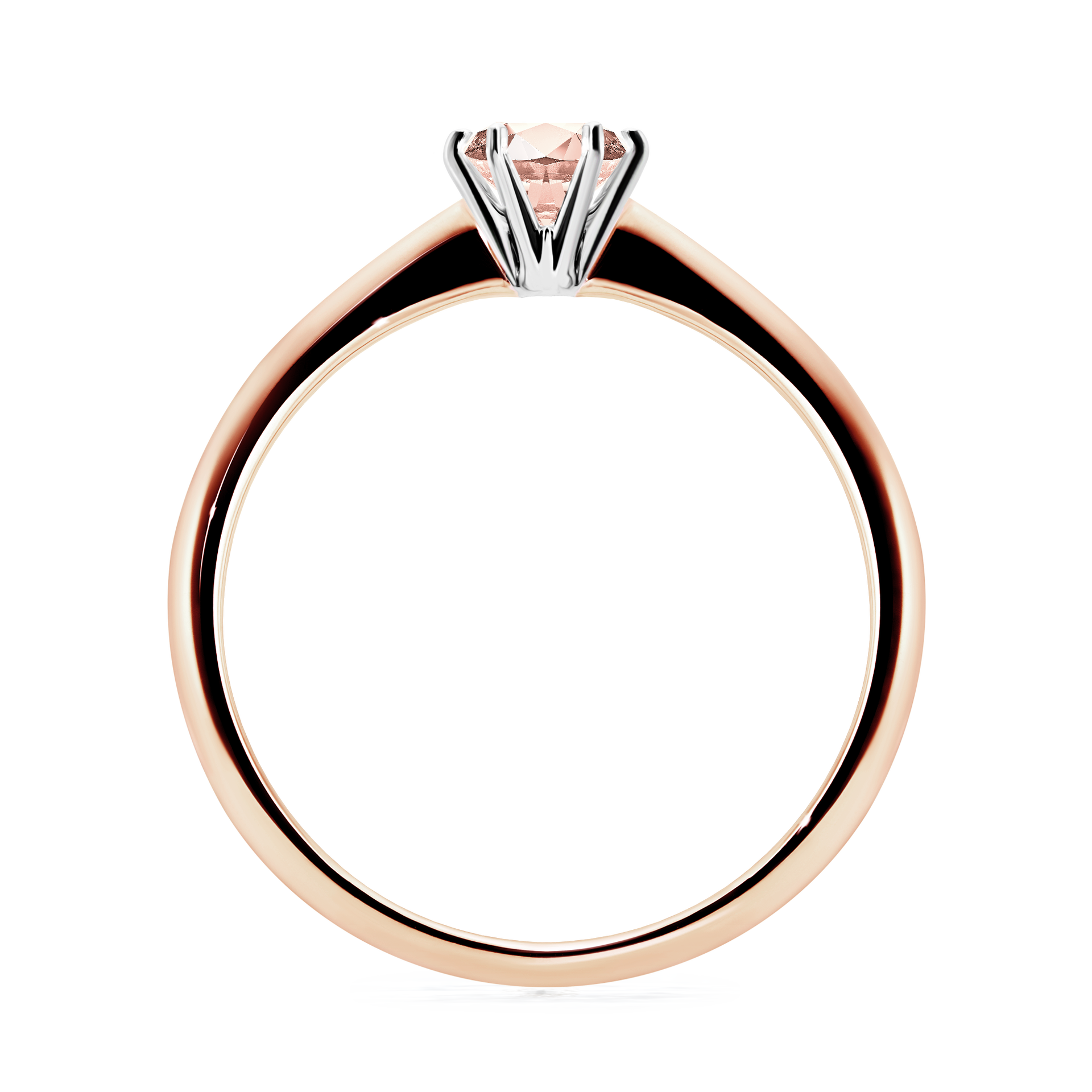 Pierścionek zaręczynowy My Love z różowego złota z morganitem 0,30CT