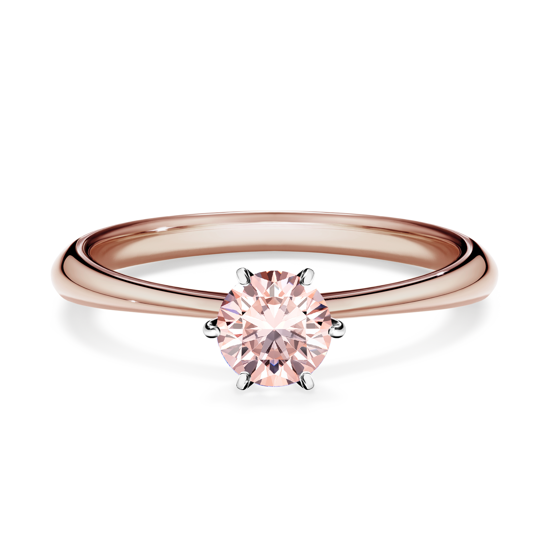 Pierścionek zaręczynowy My Love z różowego złota z morganitem 0,50CT