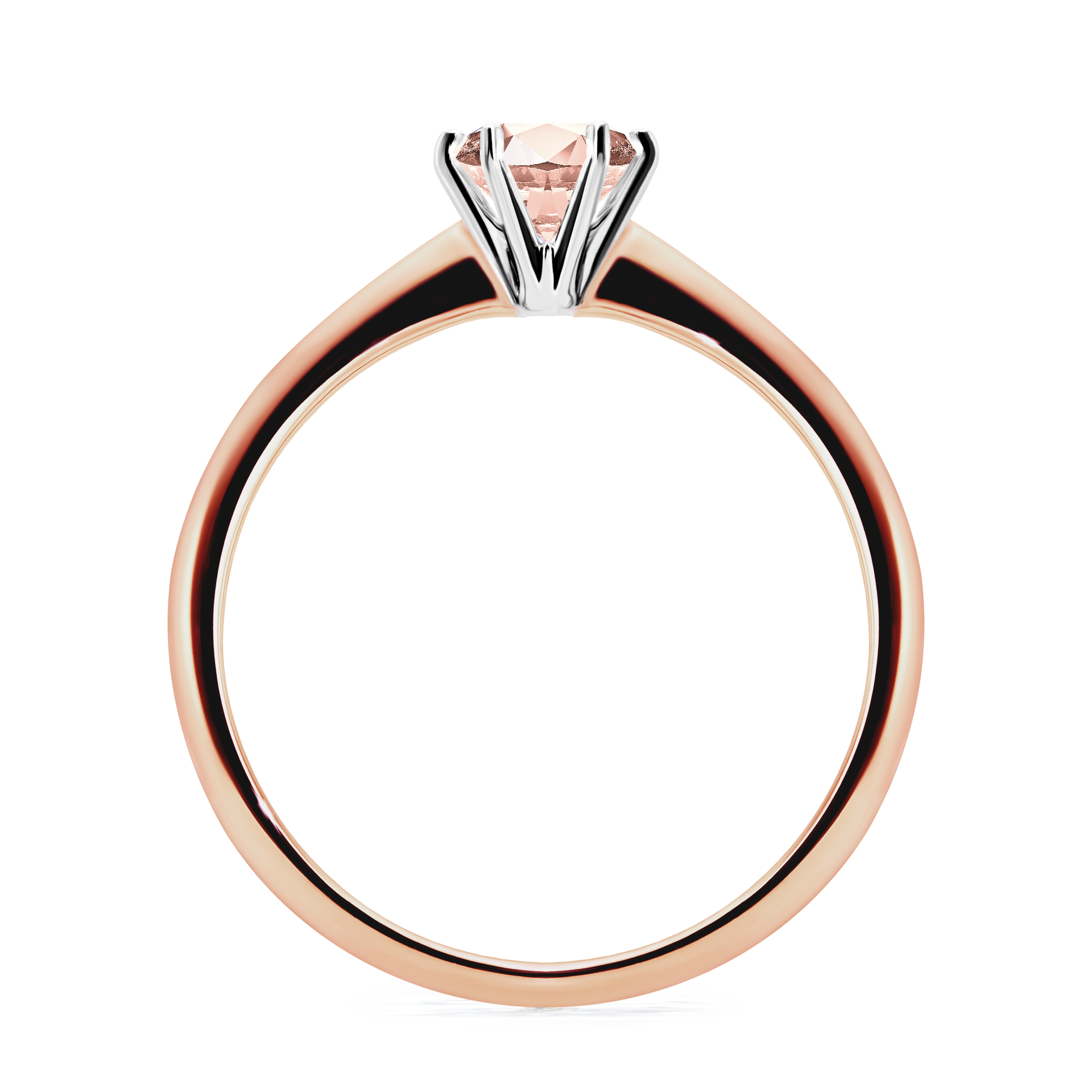 Pierścionek zaręczynowy My Love z różowego złota z morganitem 0,50CT