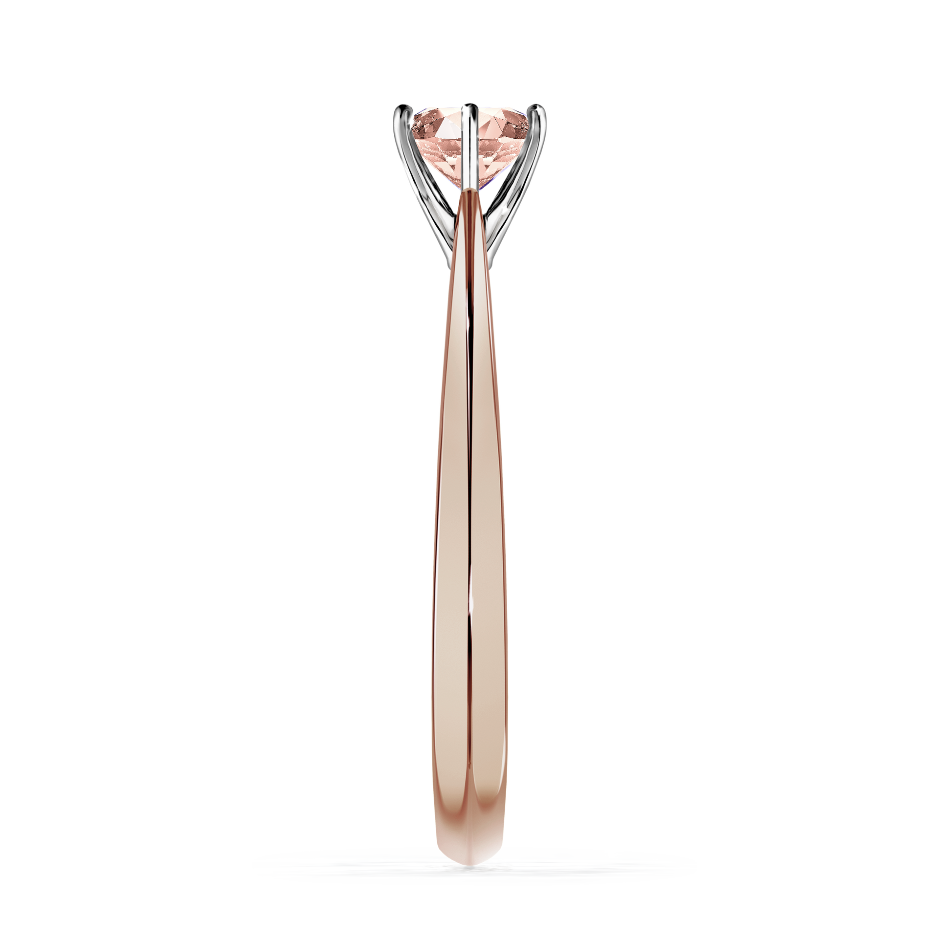 Pierścionek zaręczynowy My Love z różowego złota z morganitem 0,50CT