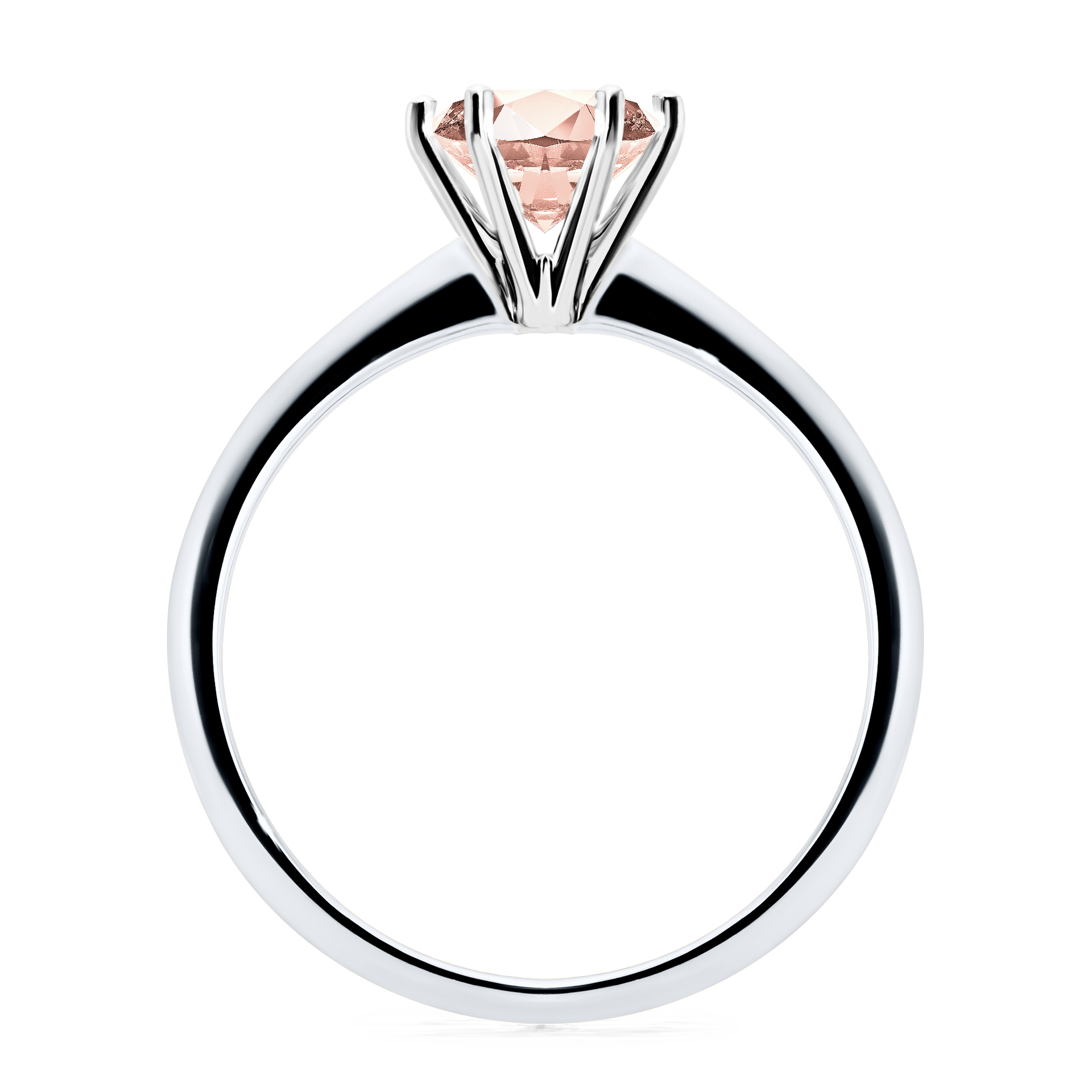 Pierścionek zaręczynowy My Love z białego złota z morganitem 1,00CT