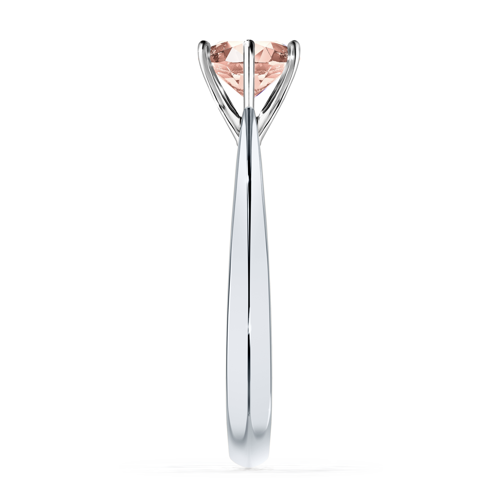 Pierścionek zaręczynowy My Love z białego złota z morganitem 1,00CT