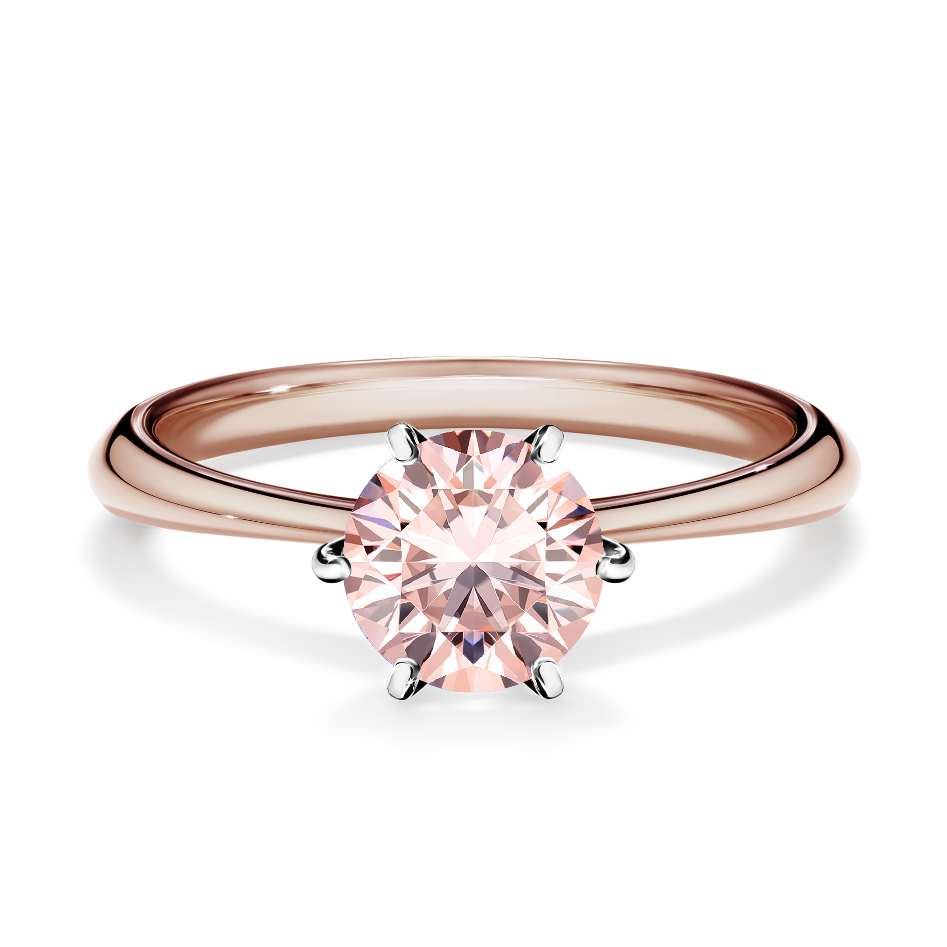 Pierścionek zaręczynowy My Love z różowego złota z morganitem 1,00CT