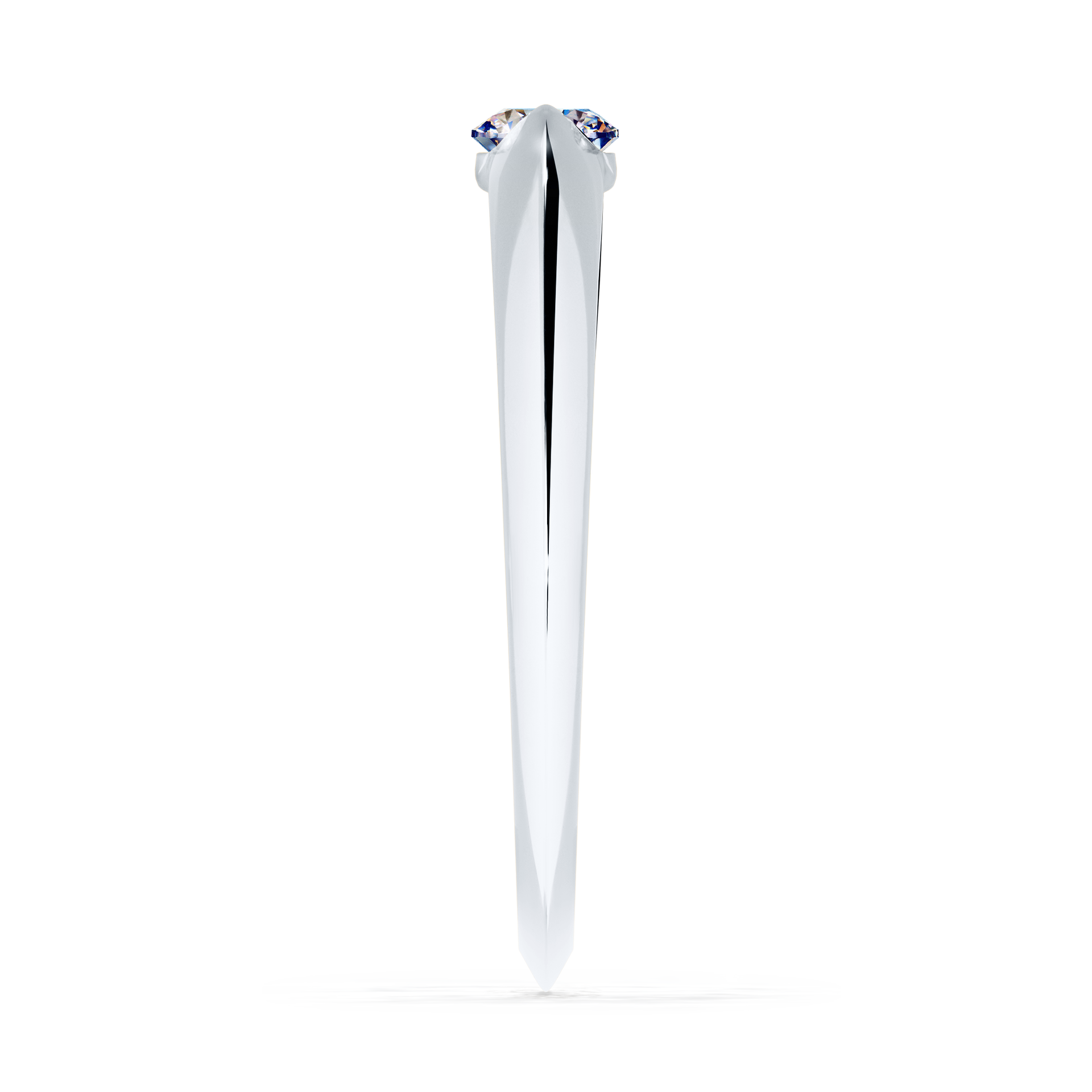 Pierścionek zaręczynowy My Baby z białego złota z diamentem laboratoryjnym 0,25CT