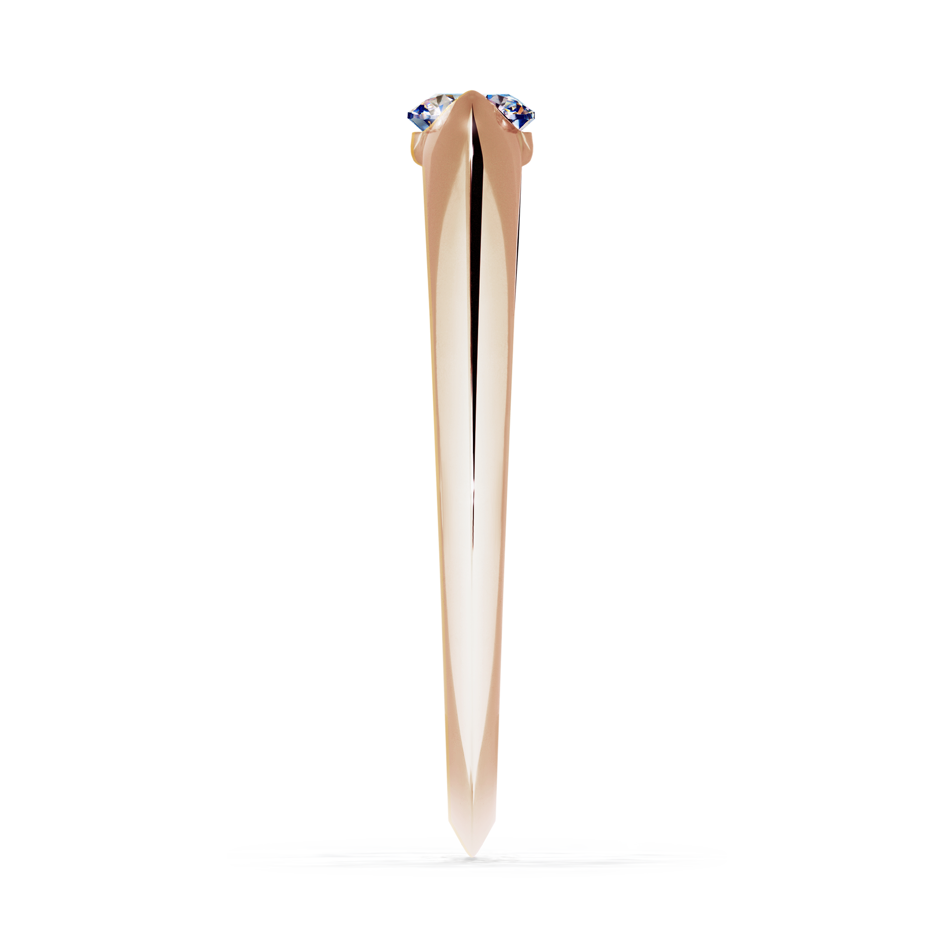 Pierścionek zaręczynowy My Baby z różowego złota z diamentem naturalnym 0,25CT