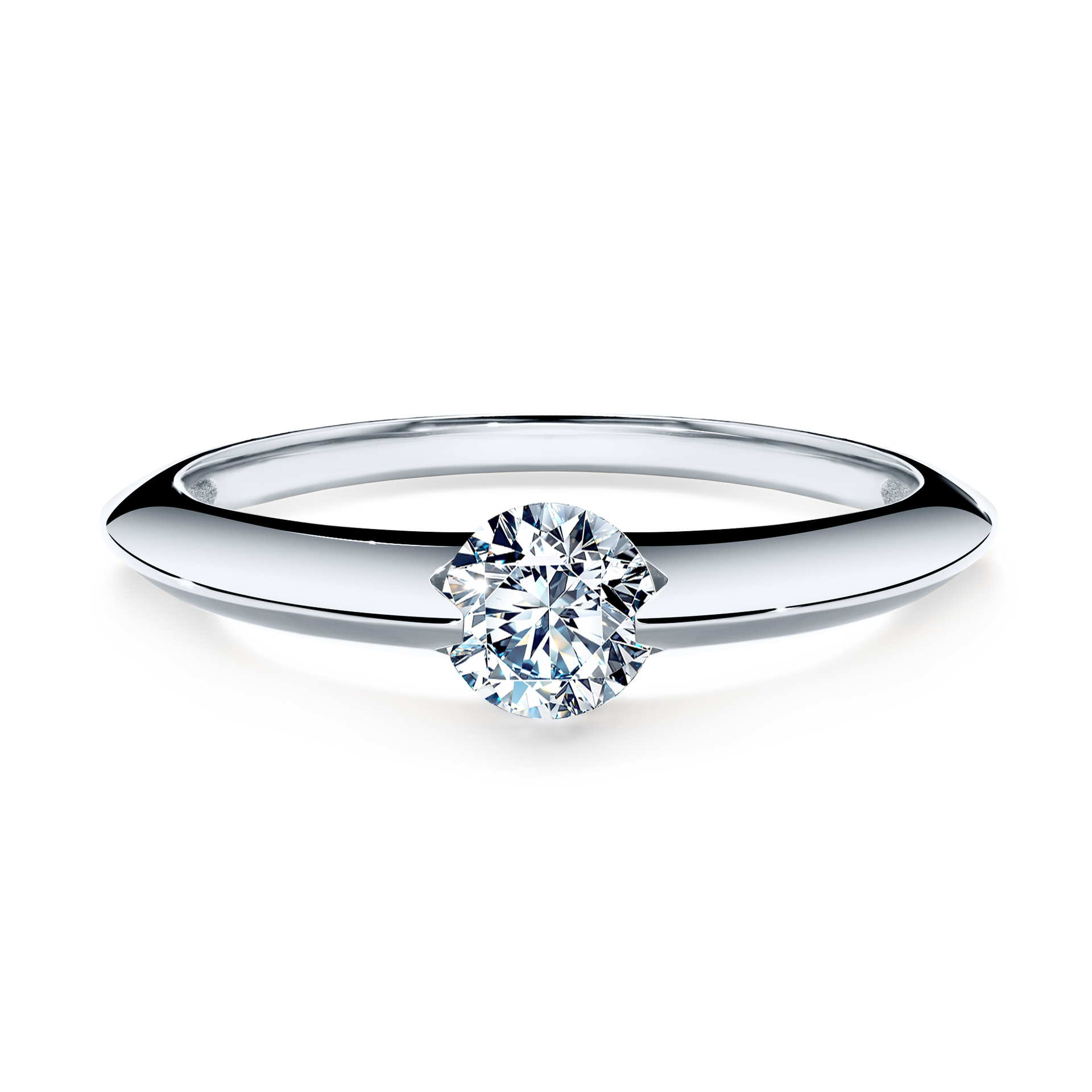 Pierścionek zaręczynowy My Baby z białego złota z diamentem naturalnym 1,00CT