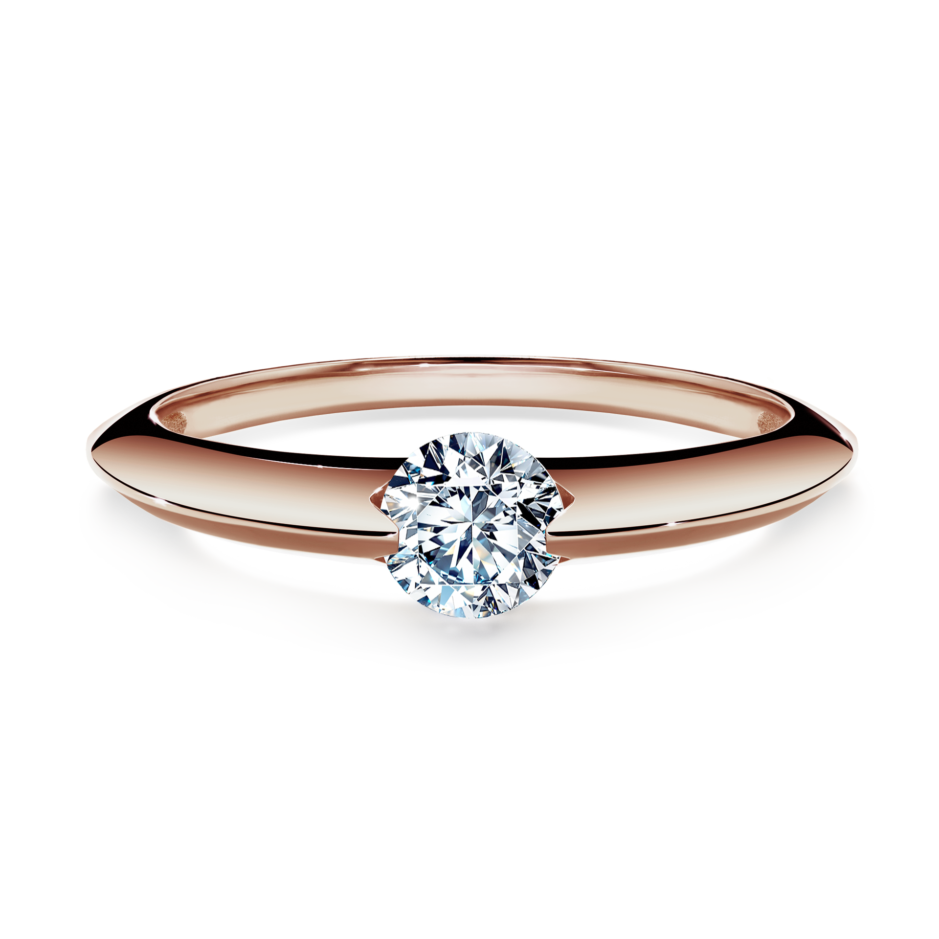 Pierścionek zaręczynowy My Baby z różowego złota z diamentem naturalnym 1,00CT