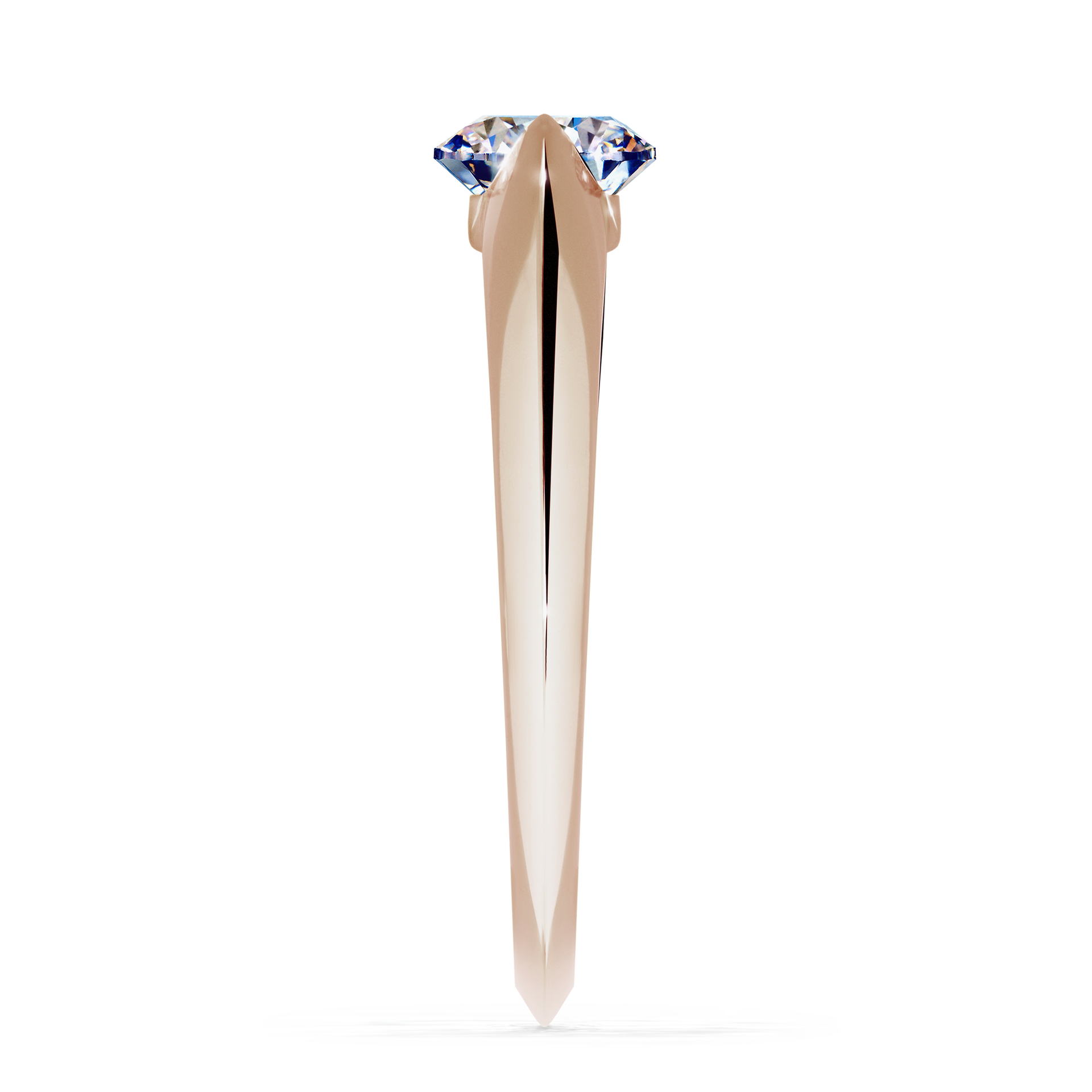 Pierścionek zaręczynowy My Baby z różowego złota z diamentem naturalnym 1,00CT
