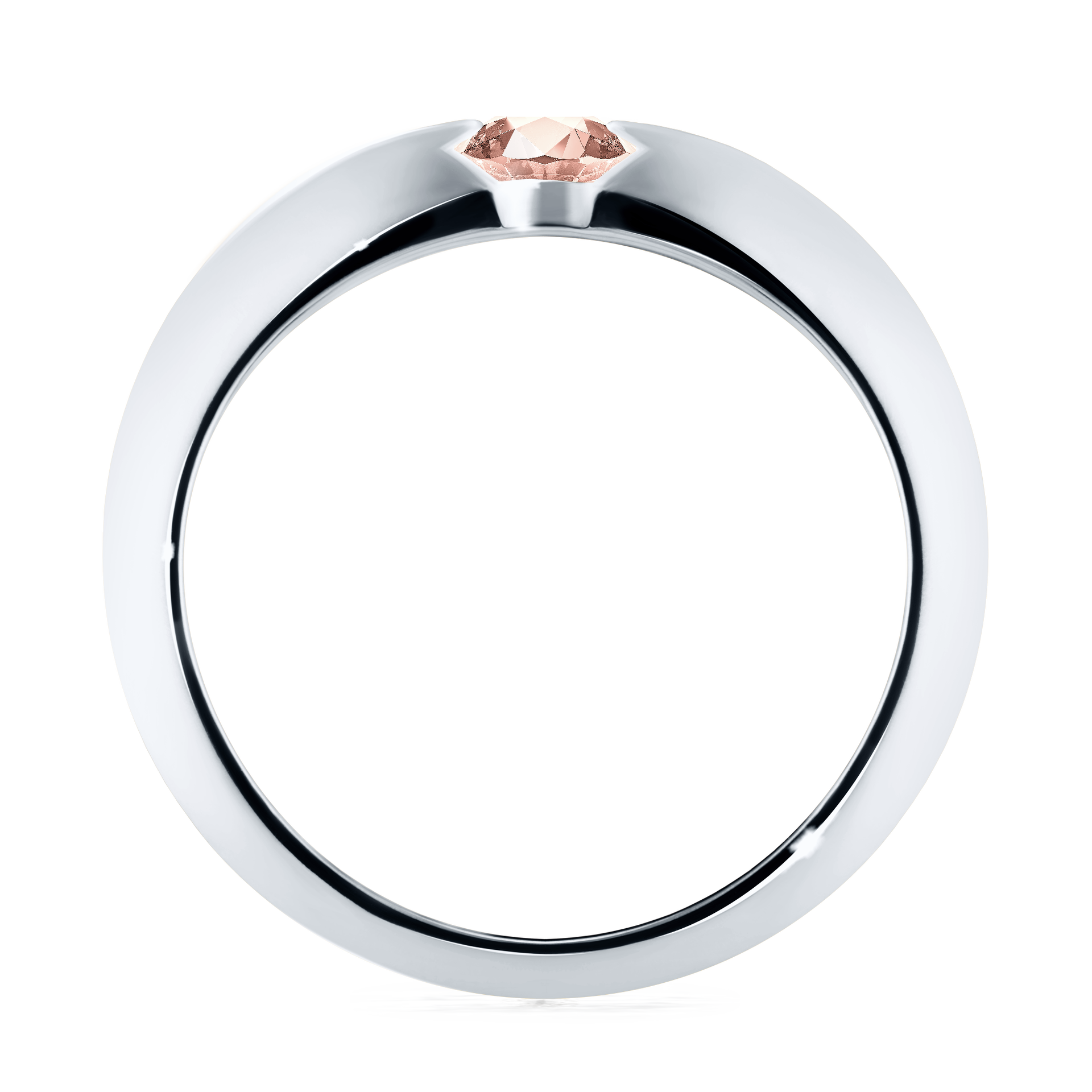 Pierścionek zaręczynowy My Baby z białego złota z morganitem 0,50CT