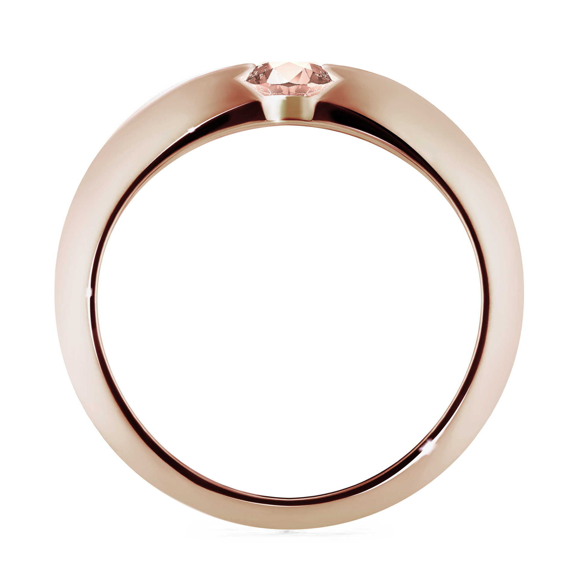 Pierścionek zaręczynowy My Baby z różowego złota z morganitem 0,50CT