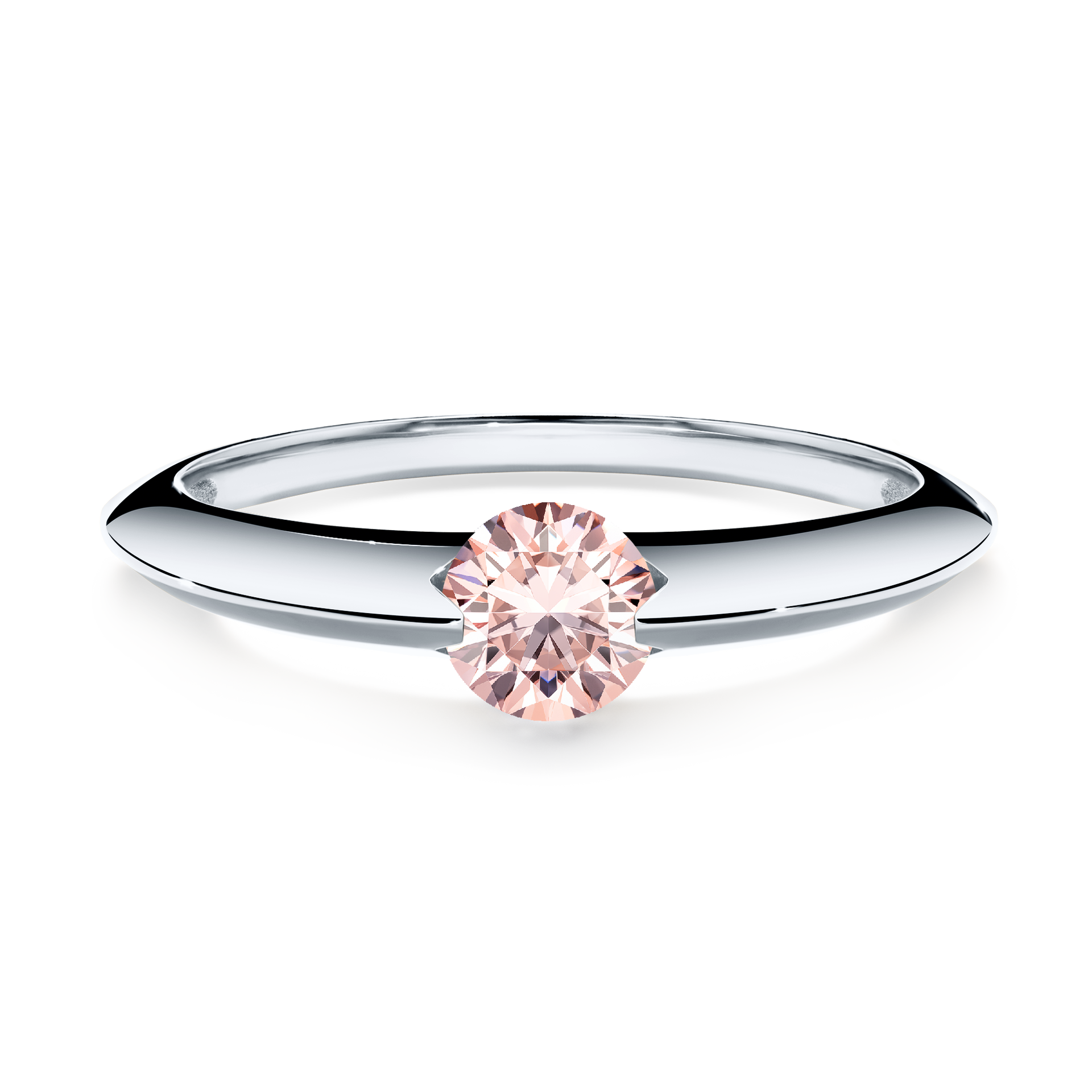 Pierścionek zaręczynowy My Baby z białego złota z morganitem 1,00CT
