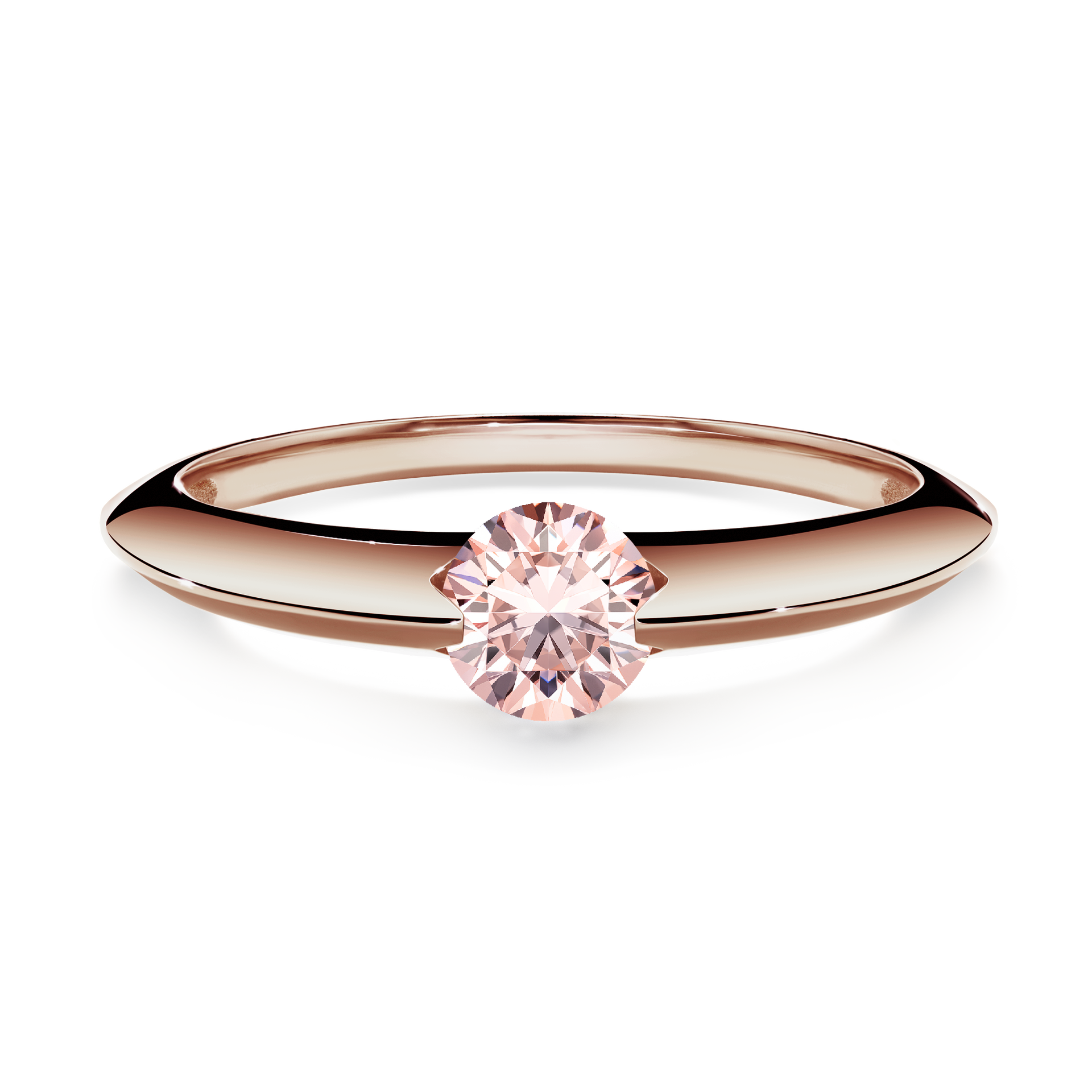 Pierścionek zaręczynowy My Baby z różowego złota z morganitem 1,00CT
