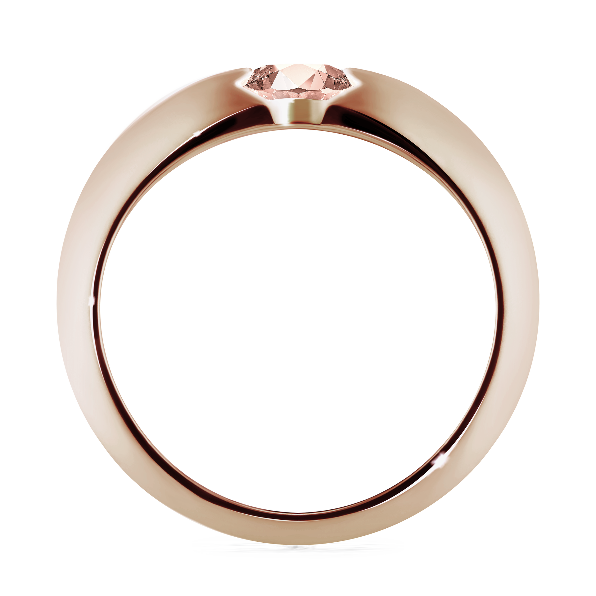 Pierścionek zaręczynowy My Baby z różowego złota z morganitem 1,00CT
