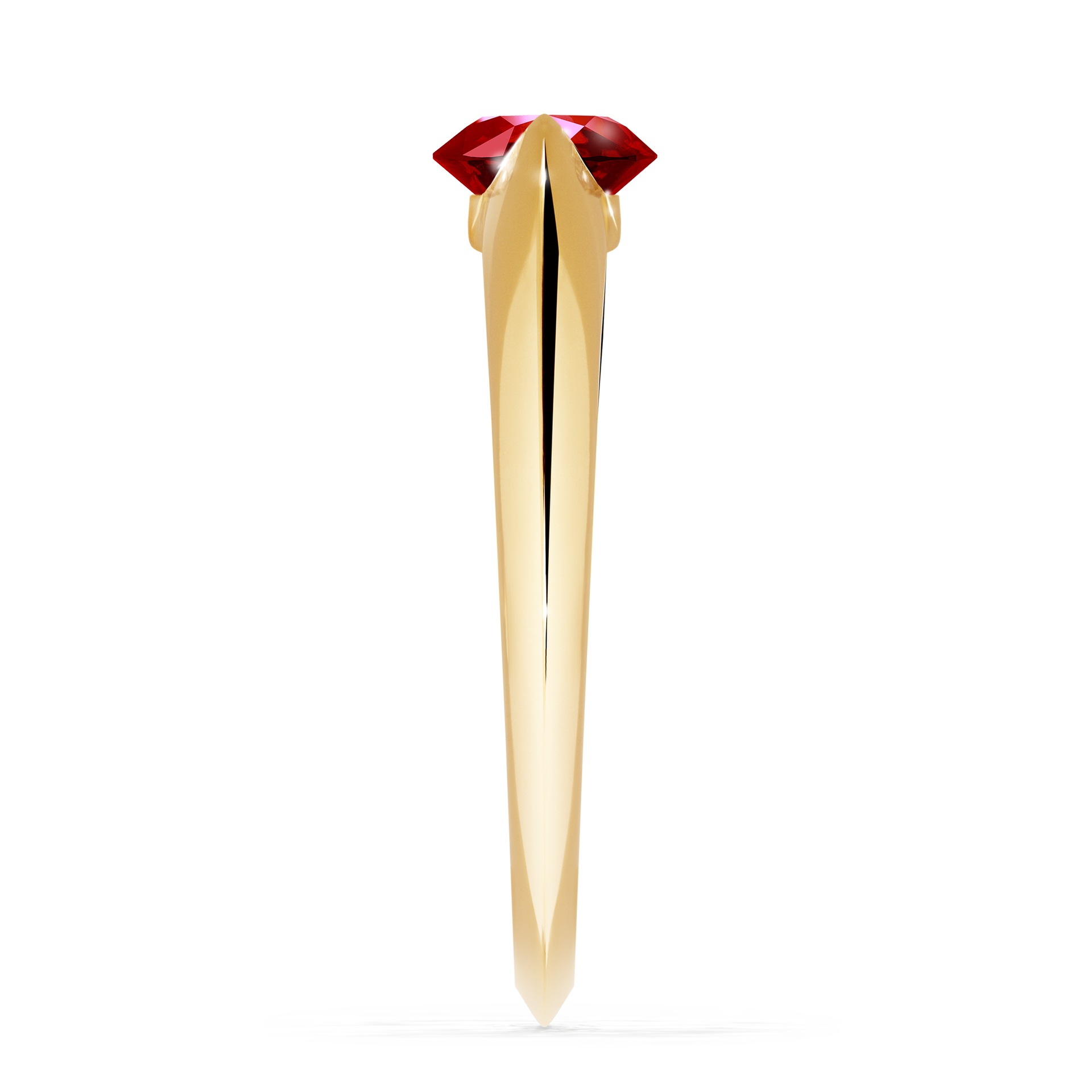 Pierścionek zaręczynowy My Baby z żółtego złota z rubinem 1,00CT