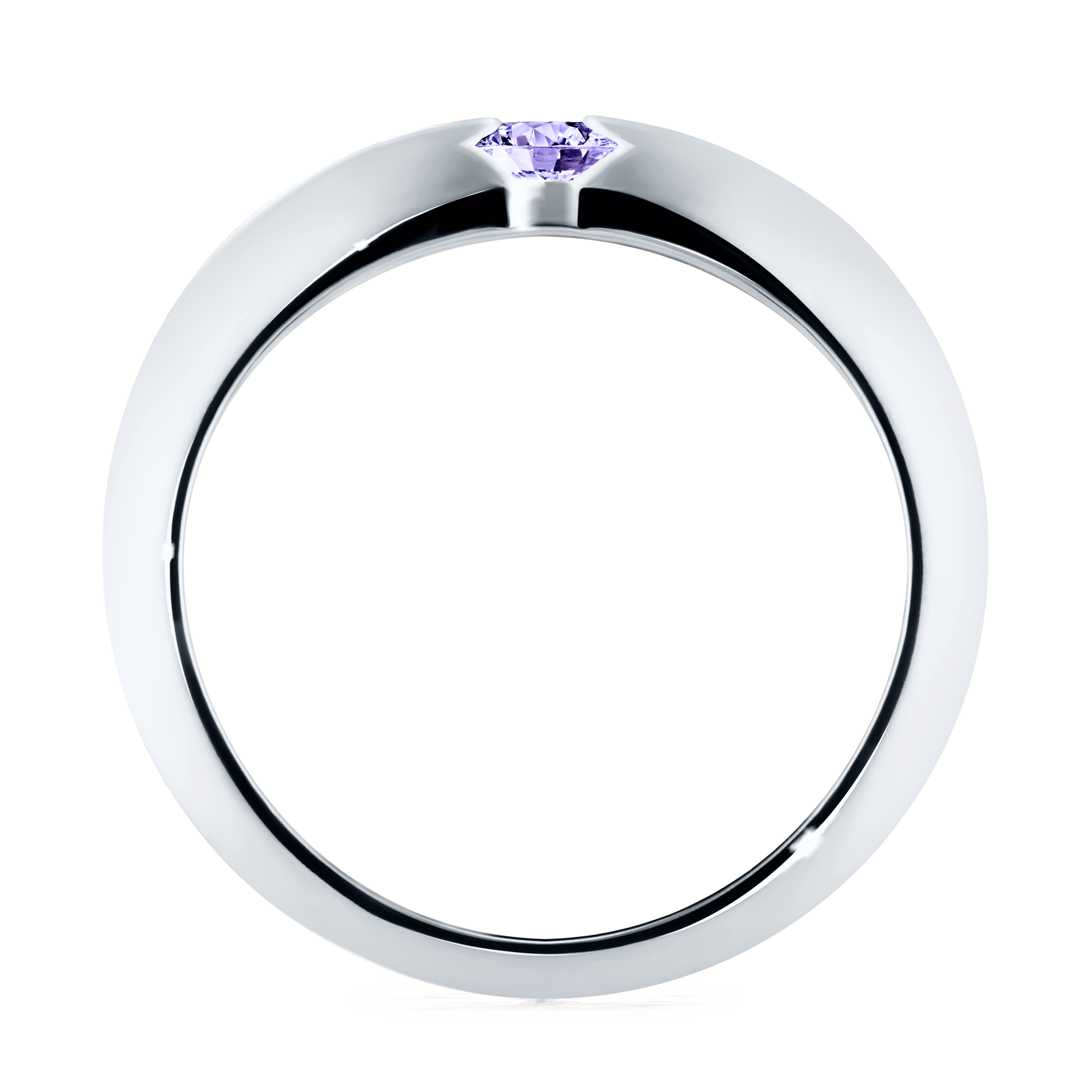 Pierścionek zaręczynowy My Baby z białego złota z tanzanitem 0,25CT