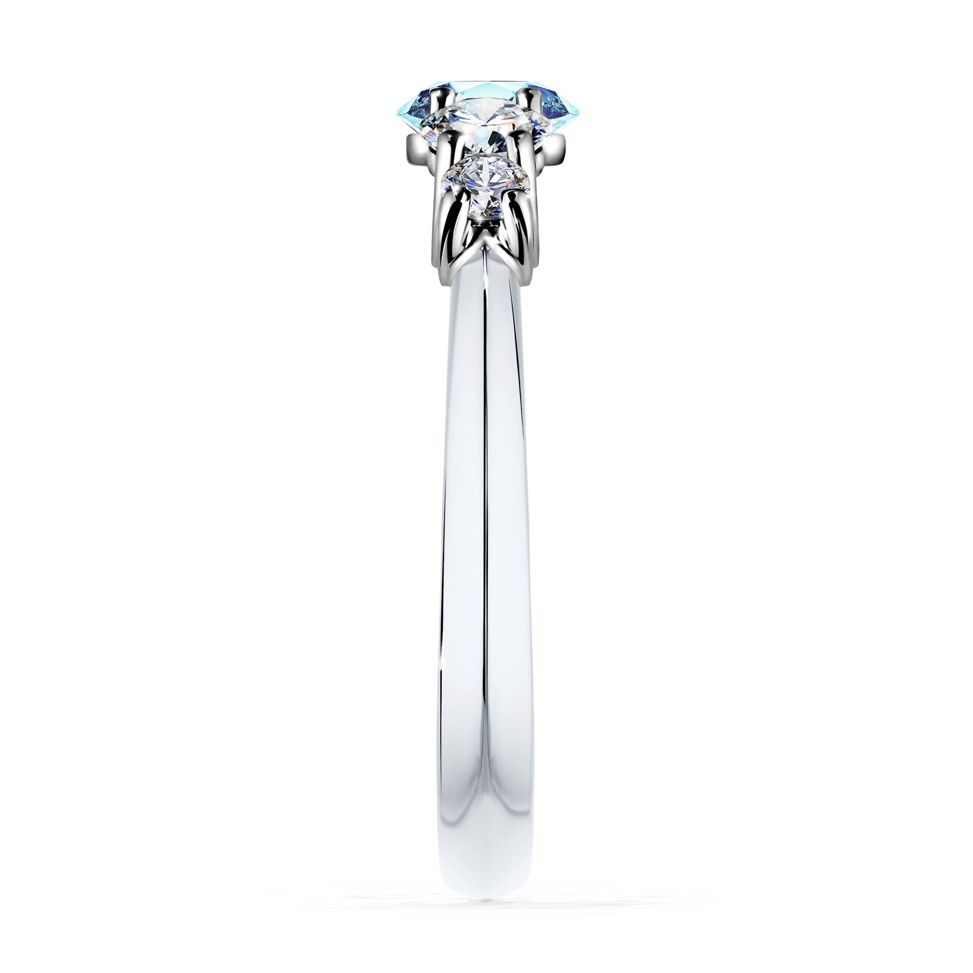 Pierścionek zaręczynowy My Darling z białego złota z akwamarynem 0,96CT