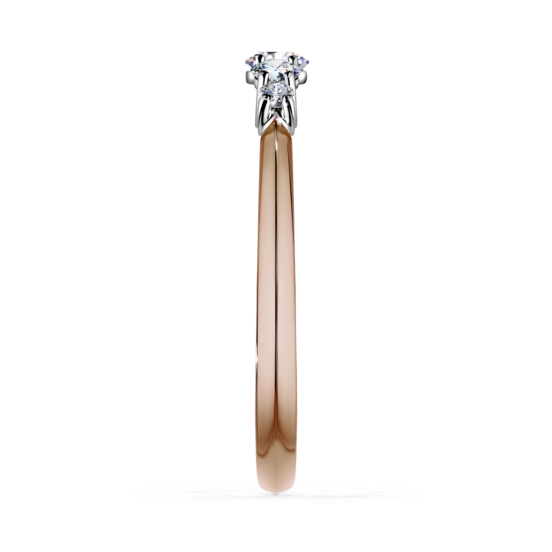 Pierścionek zaręczynowy My Darling z różowego złota z diamentem naturalnym 0,22CT