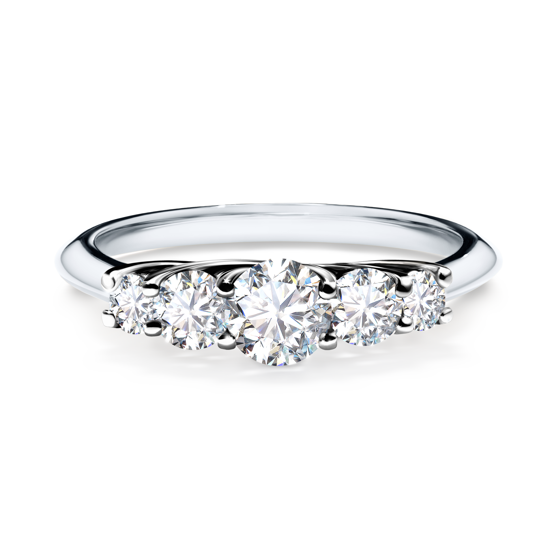 Pierścionek zaręczynowy My Darling z białego złota z diamentem naturalnym 0,53CT