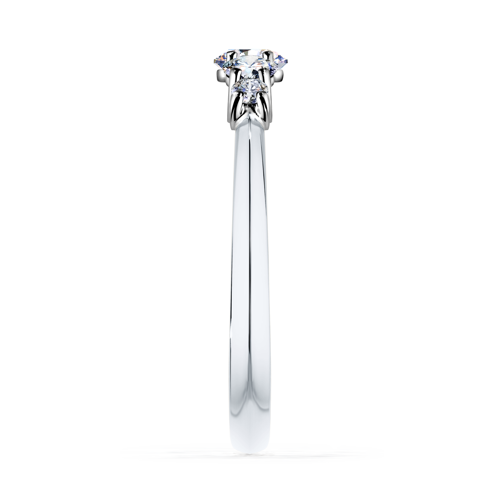 Pierścionek zaręczynowy My Darling z białego złota z diamentem naturalnym 0,53CT