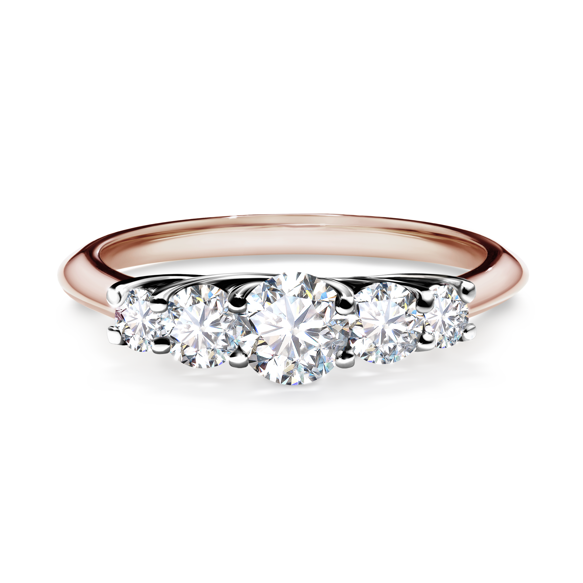 Pierścionek zaręczynowy My Darling z różowego złota z diamentem naturalnym 0,53CT