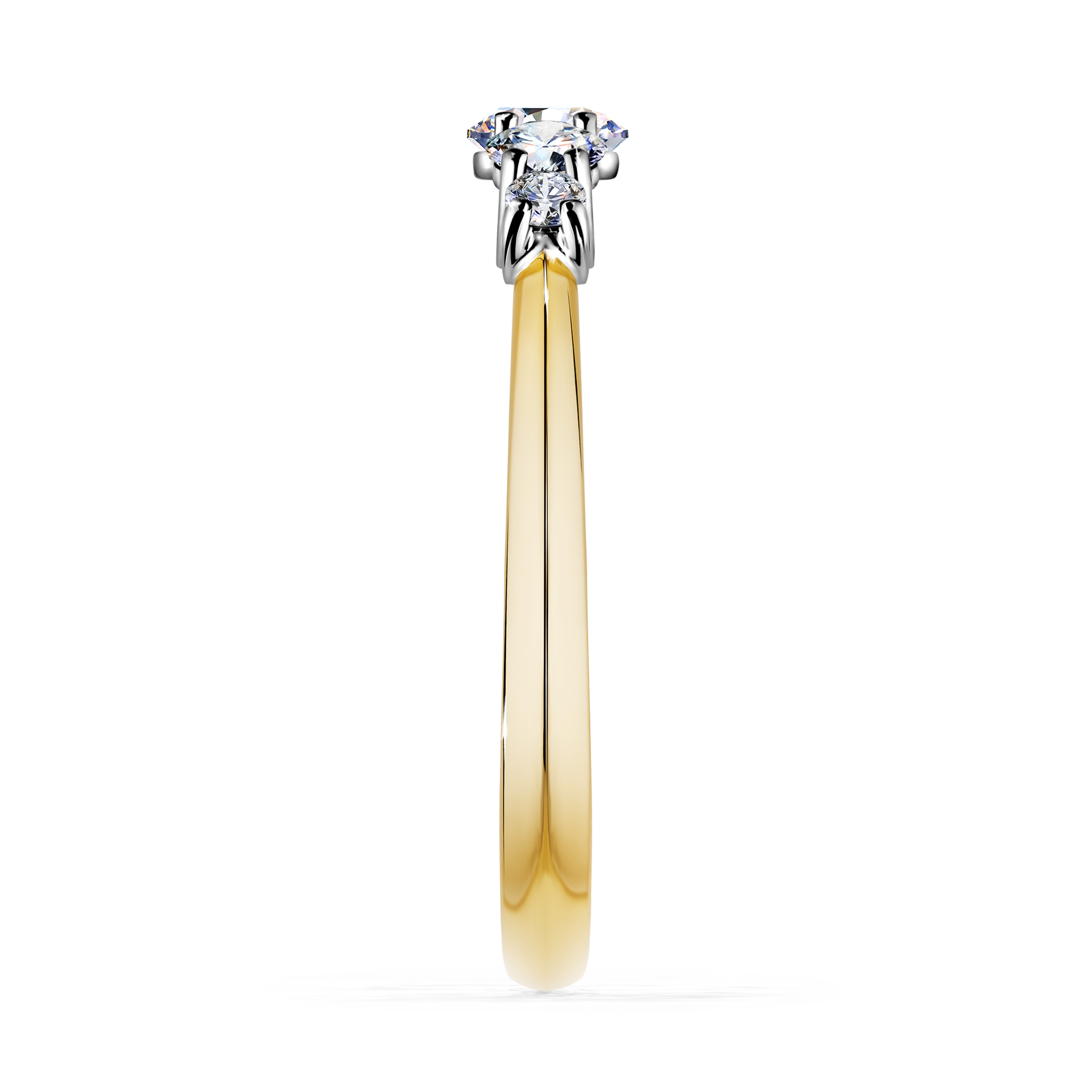 Pierścionek zaręczynowy My Darling z żółtego złota z diamentem naturalnym 0,53CT