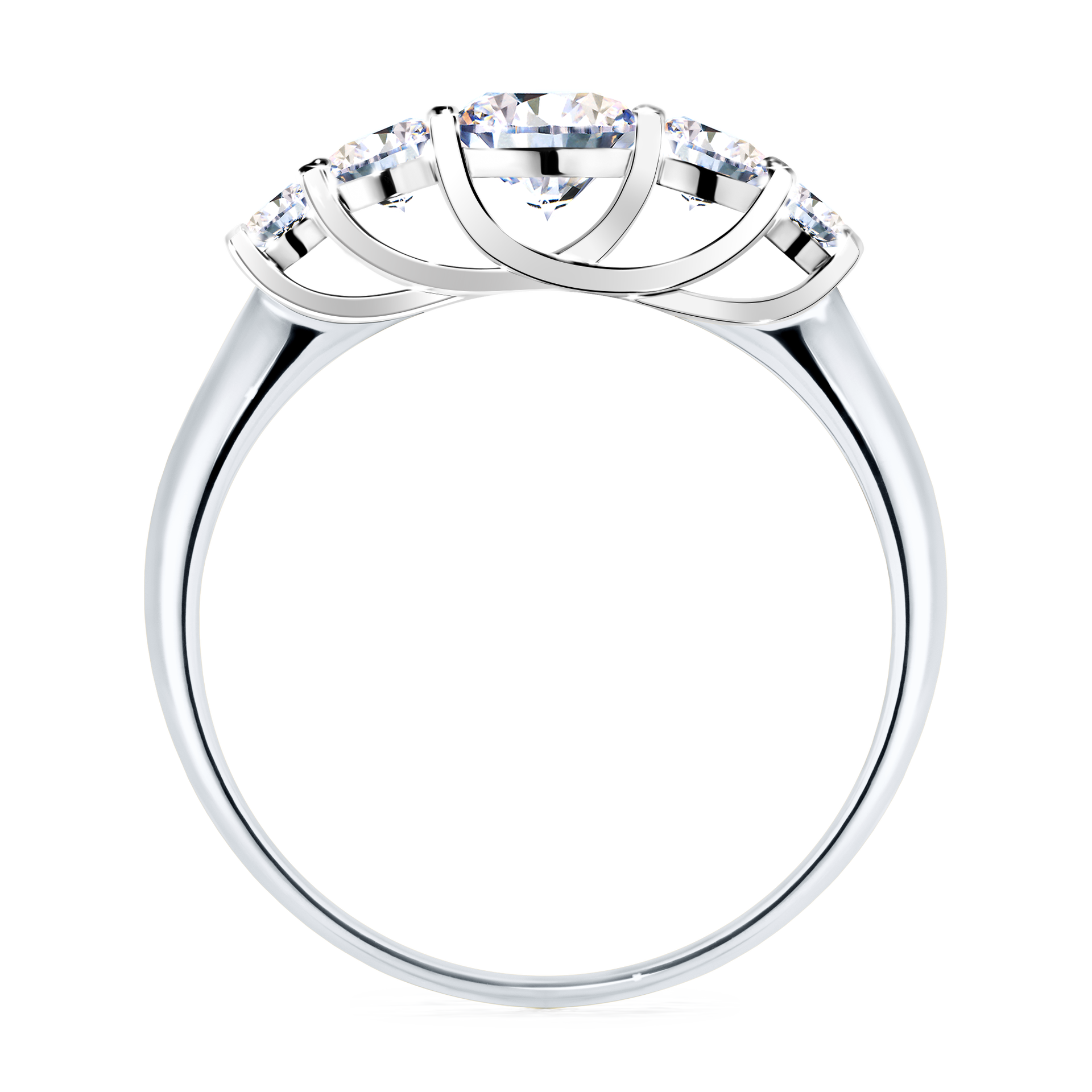 Pierścionek zaręczynowy My Darling z białego złota z diamentem naturalnym 0,96CT