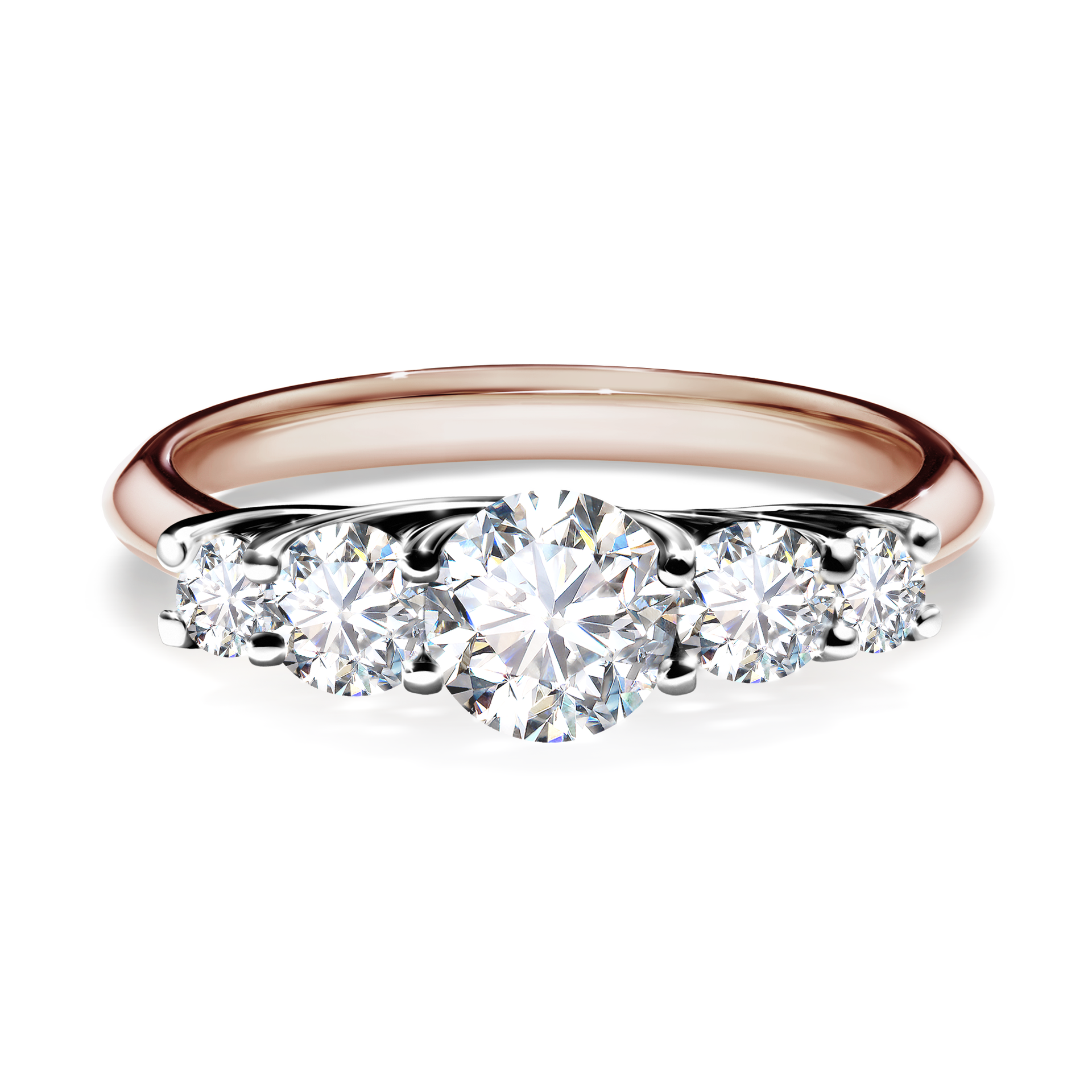 Pierścionek zaręczynowy My Darling z różowego złota z diamentem naturalnym 0,96CT