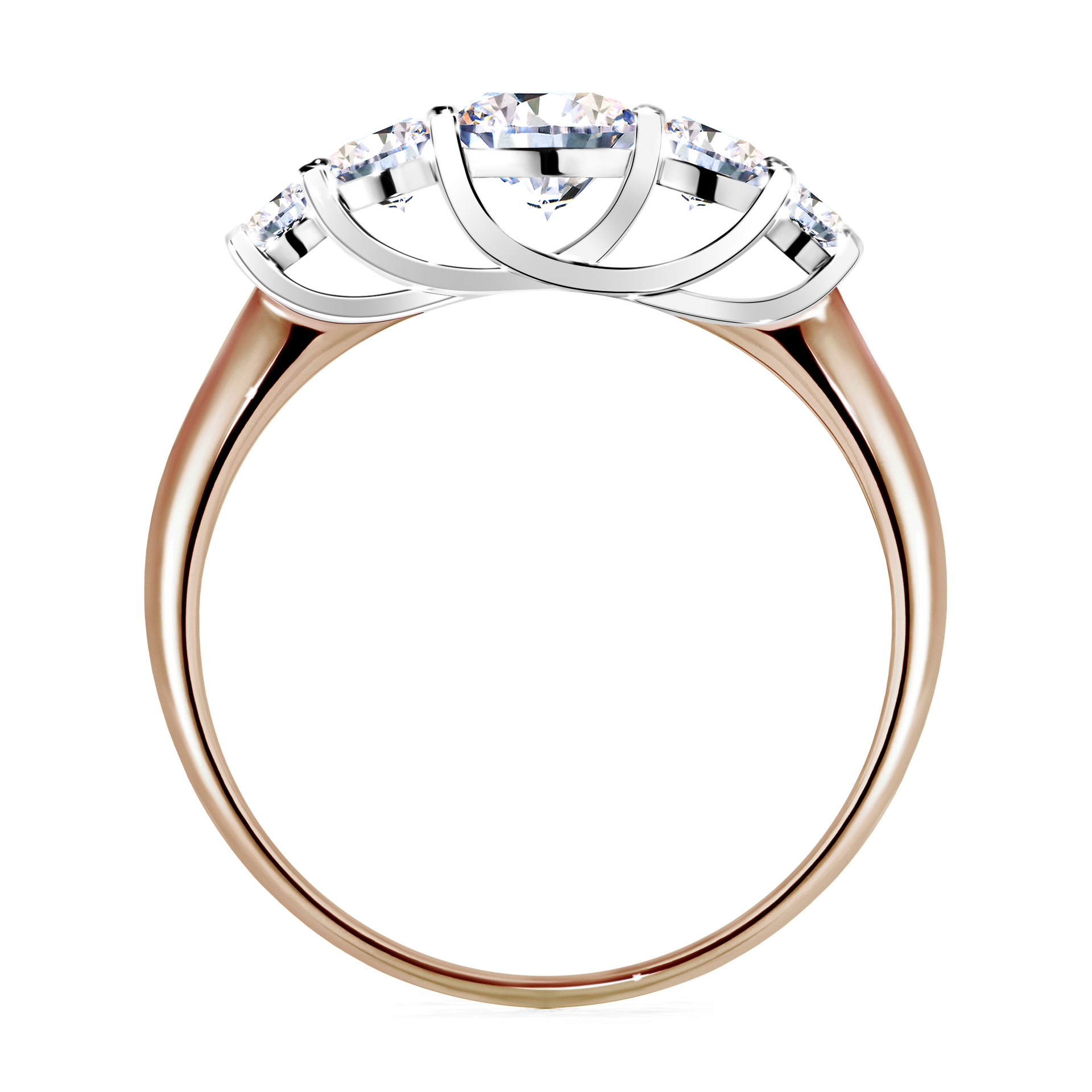 Pierścionek zaręczynowy My Darling z różowego złota z diamentem naturalnym 0,96CT