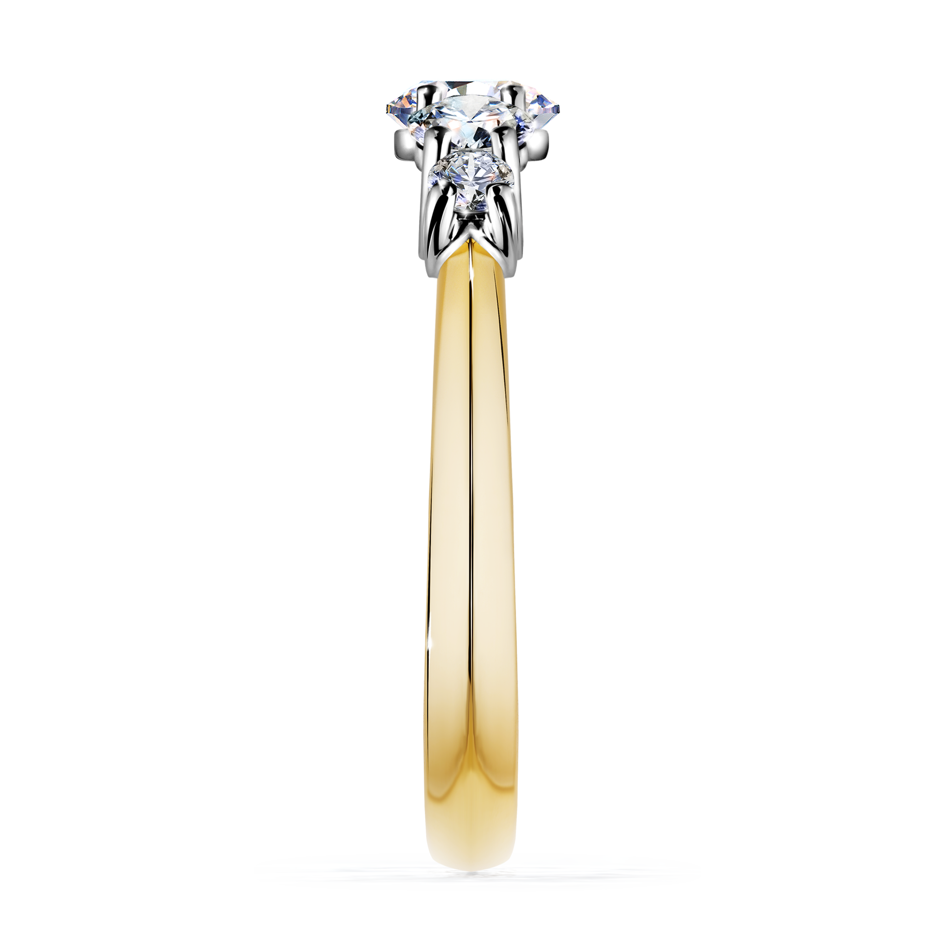 Pierścionek zaręczynowy My Darling z żółtego złota z diamentem naturalnym 0,96CT