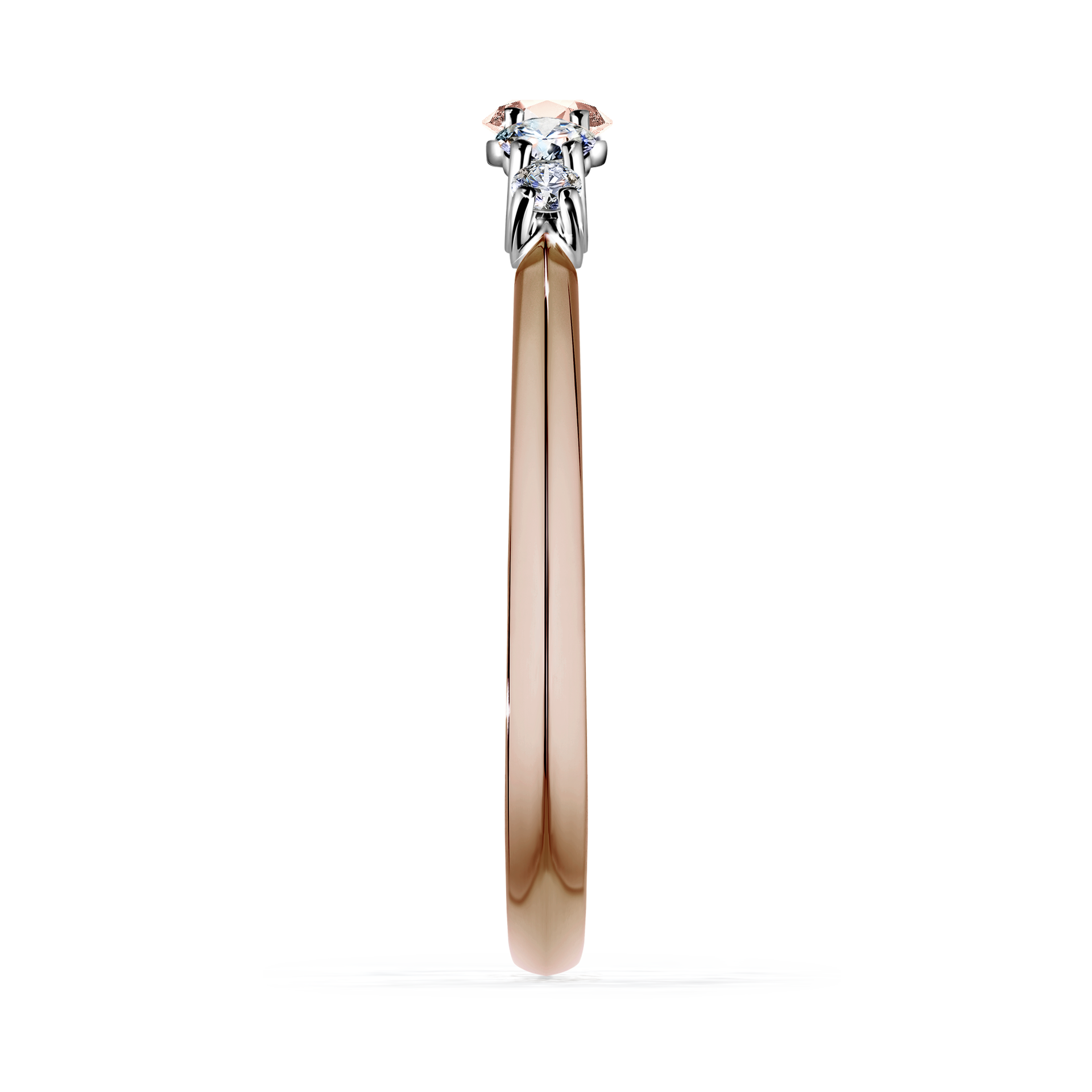 Pierścionek zaręczynowy My Darling z różowego złota z morganitem 0,22CT