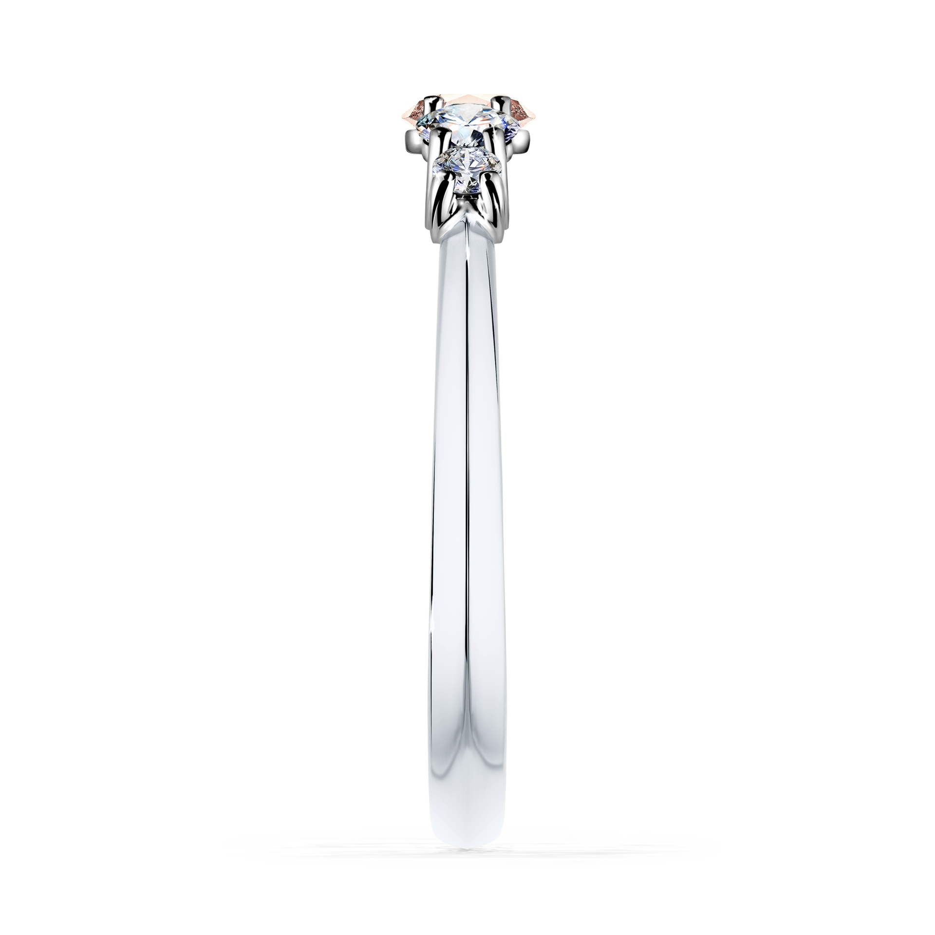 Pierścionek zaręczynowy My Darling z białego złota z morganitem 0,53CT