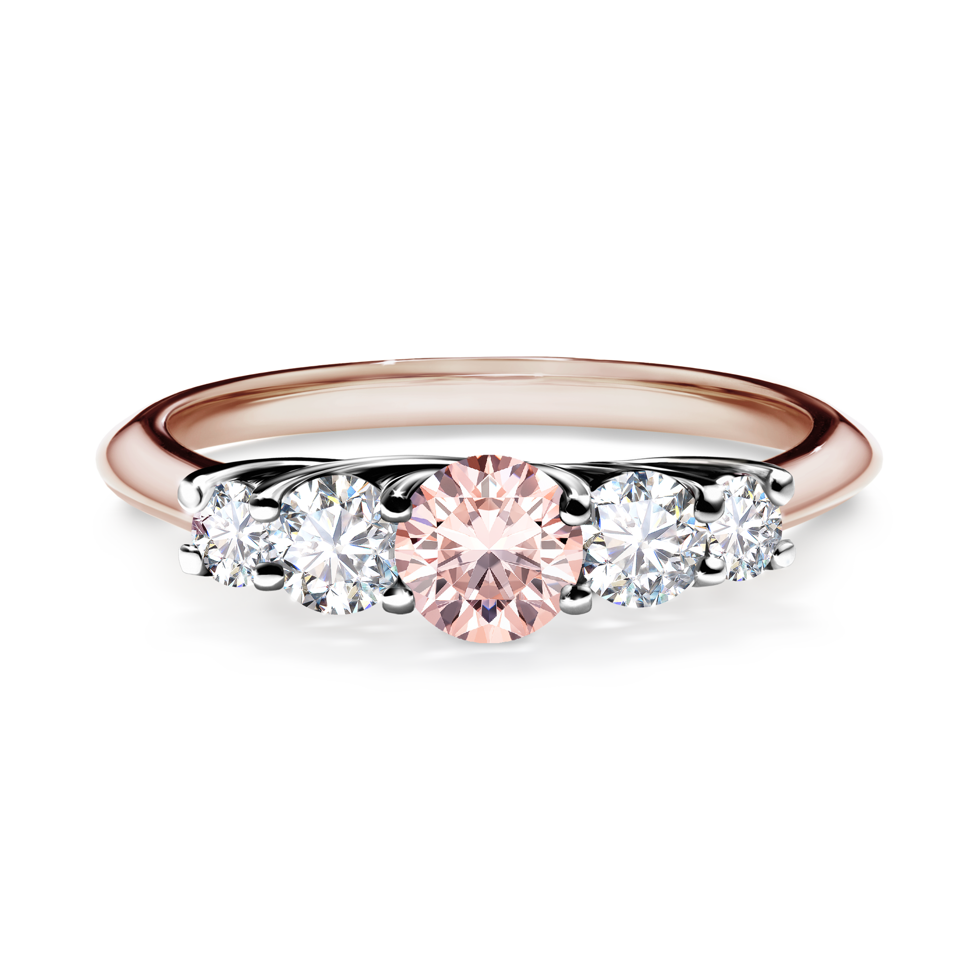 Pierścionek zaręczynowy My Darling z różowego złota z morganitem 0,53CT