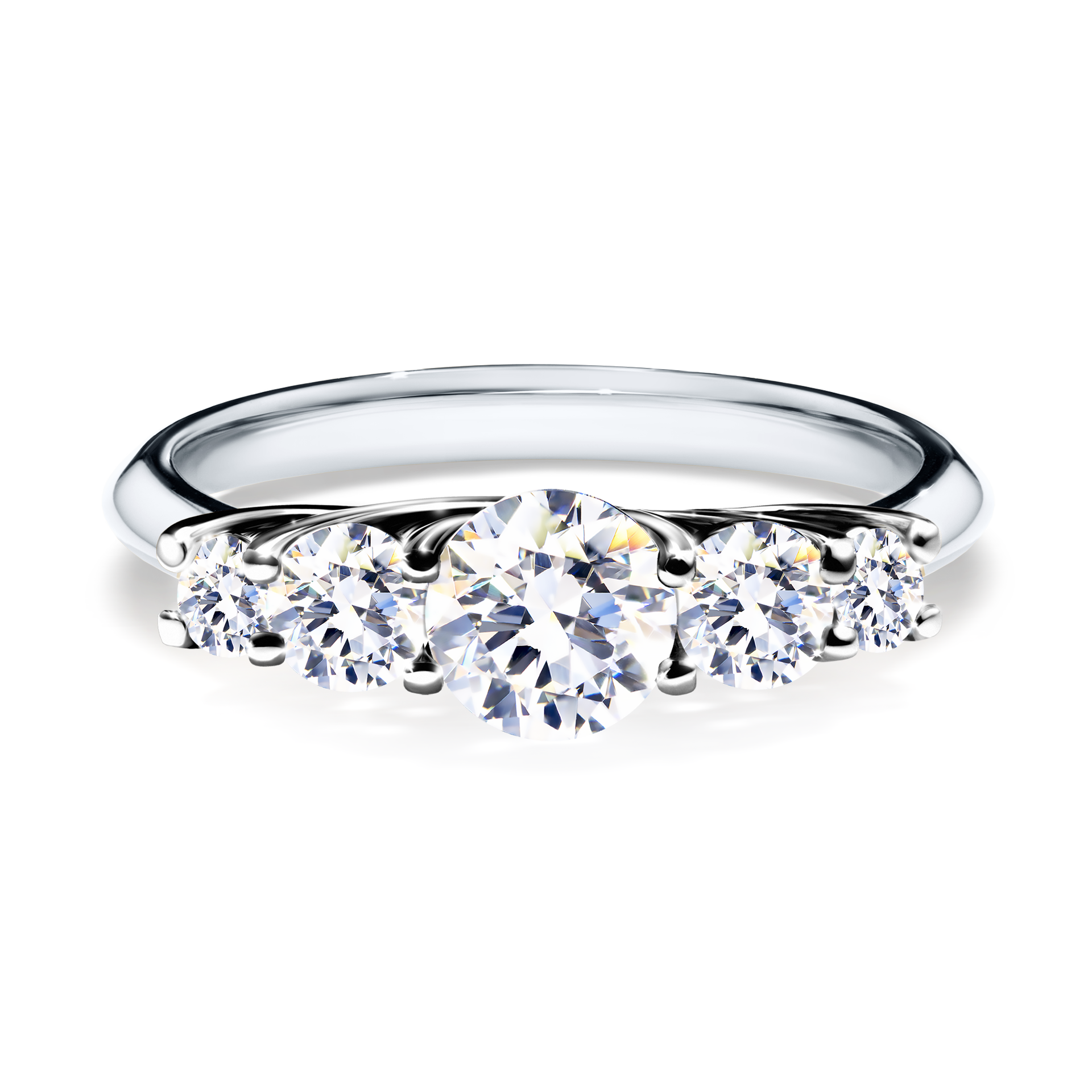 Pierścionek zaręczynowy My Darling z białego złota z szafirem białym 0,96CT