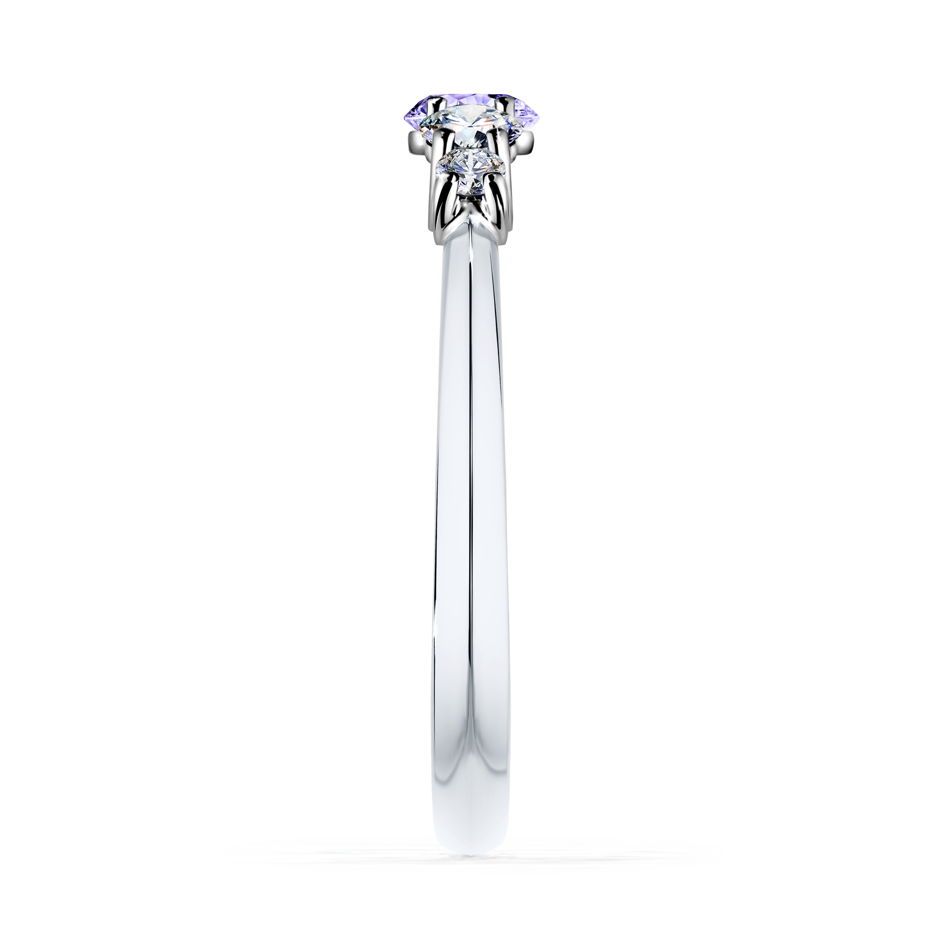 Pierścionek zaręczynowy My Darling z białego złota z tanzanitem 0,53CT