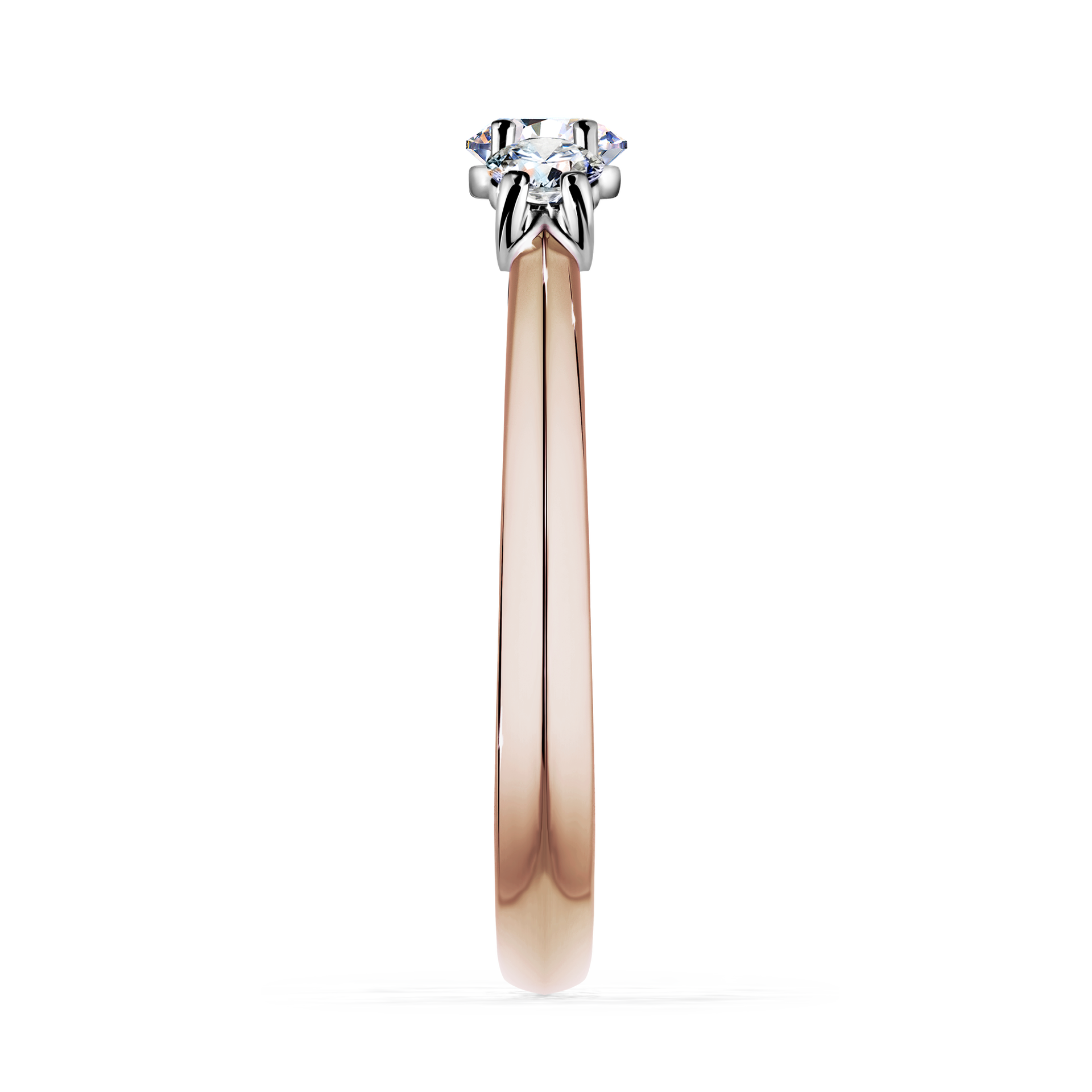 Pierścionek zaręczynowy My Honey z różowego złota z diamentem naturalnym 0,45CT