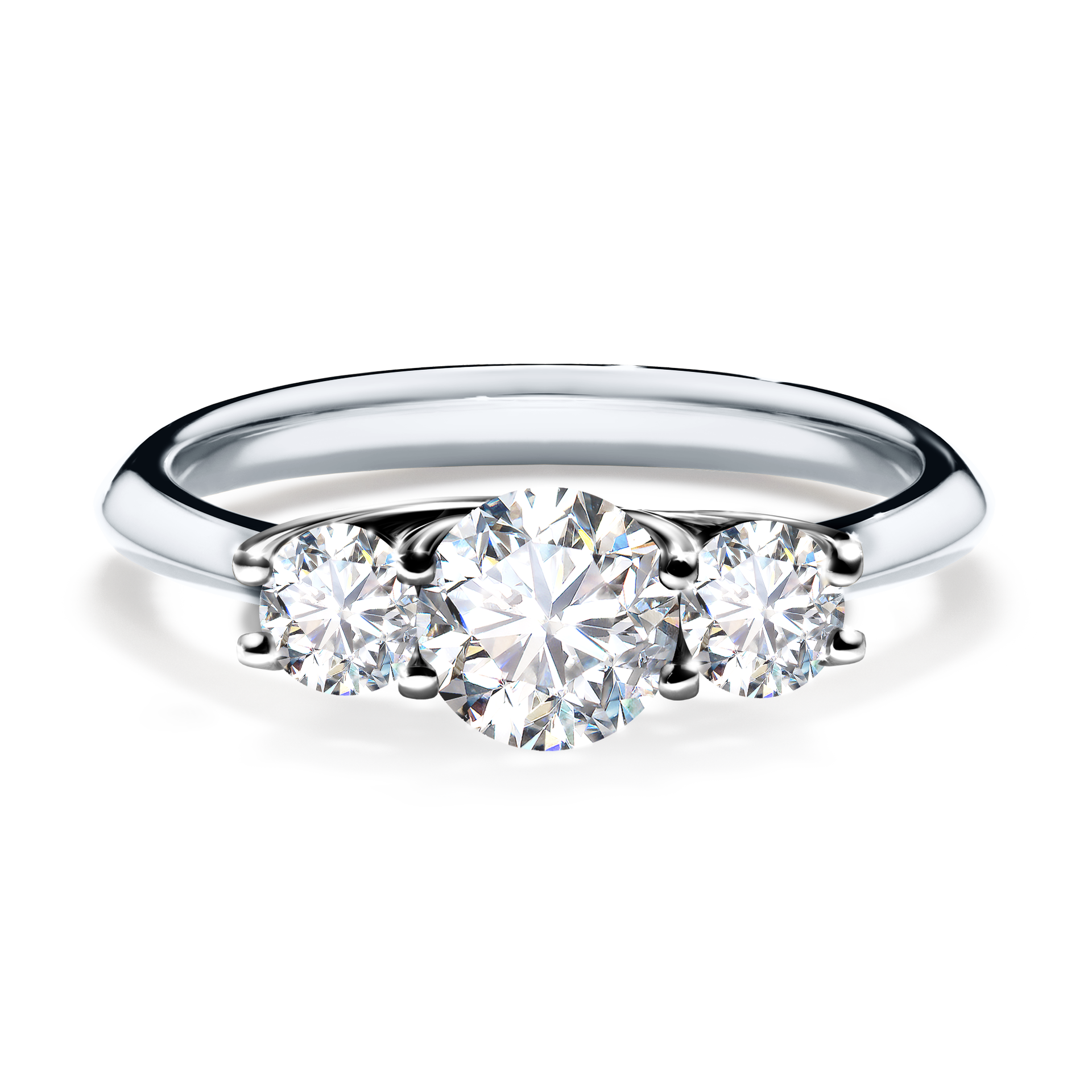 Pierścionek zaręczynowy My Honey z białego złota z diamentem naturalnym 0,84CT