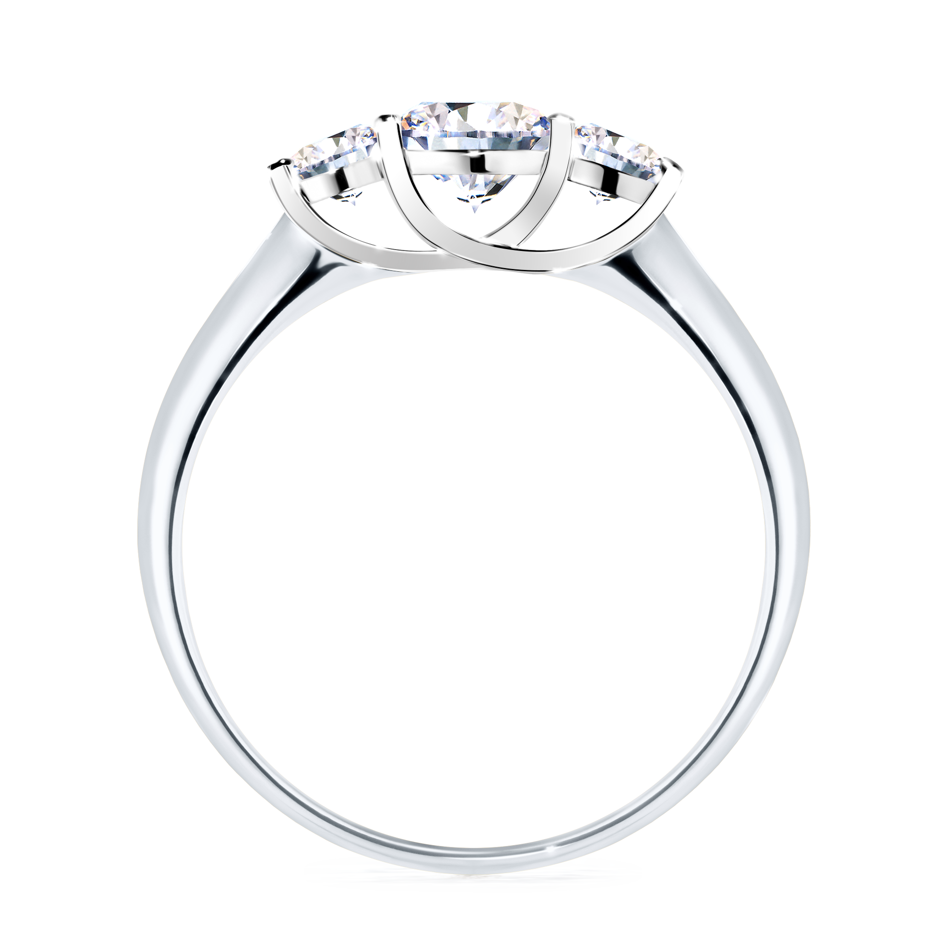 Pierścionek zaręczynowy My Honey z białego złota z diamentem naturalnym 0,84CT