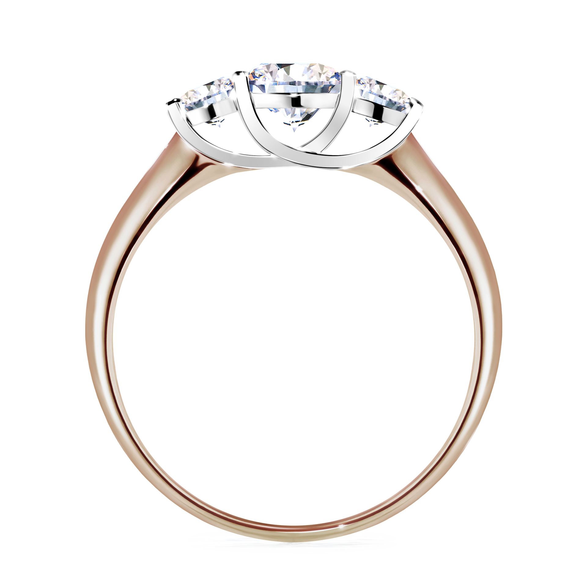 Pierścionek zaręczynowy My Honey z różowego złota z diamentem naturalnym 0,84CT