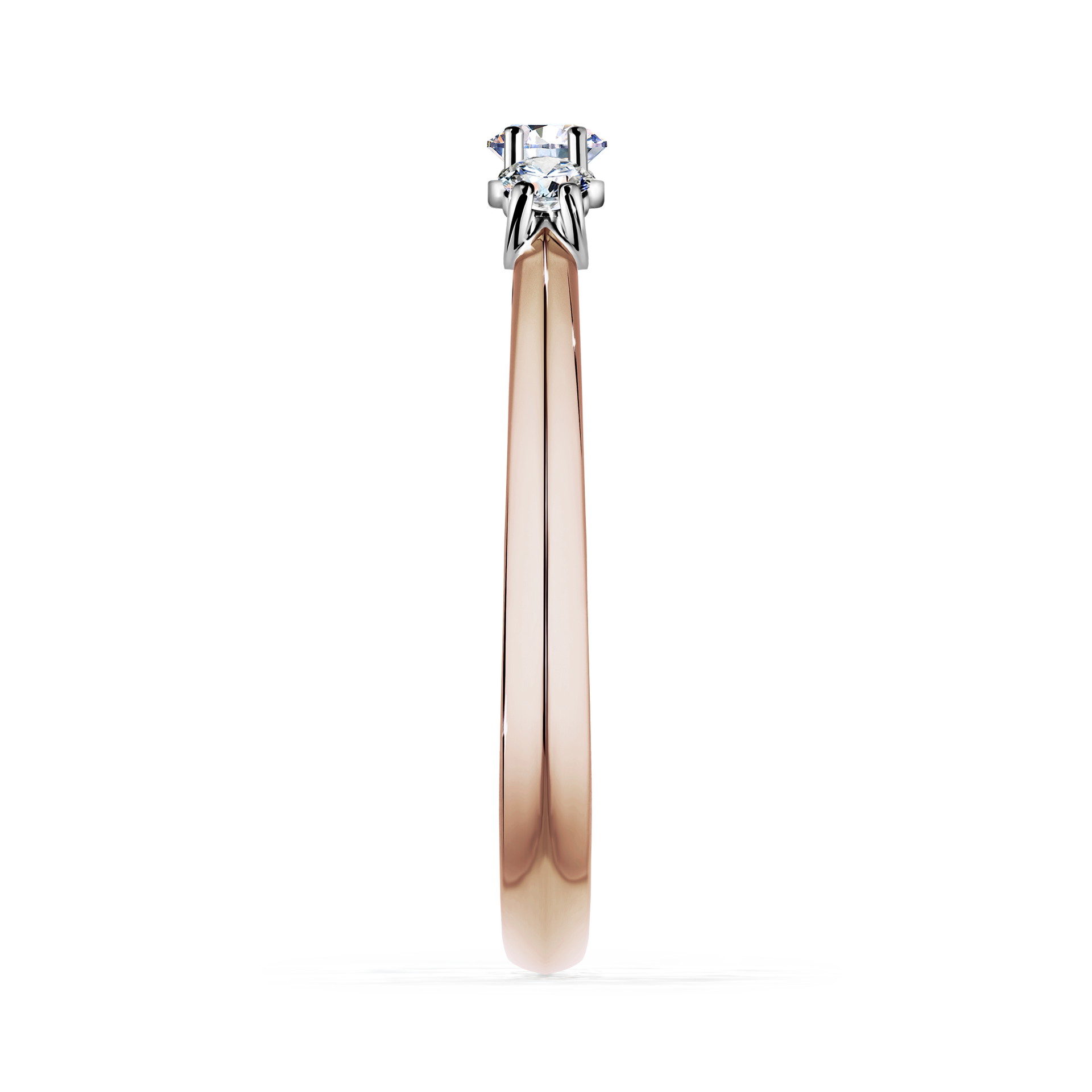 Pierścionek zaręczynowy My Honey z różowego złota z diamentem laboratoryjnym 0,16CT