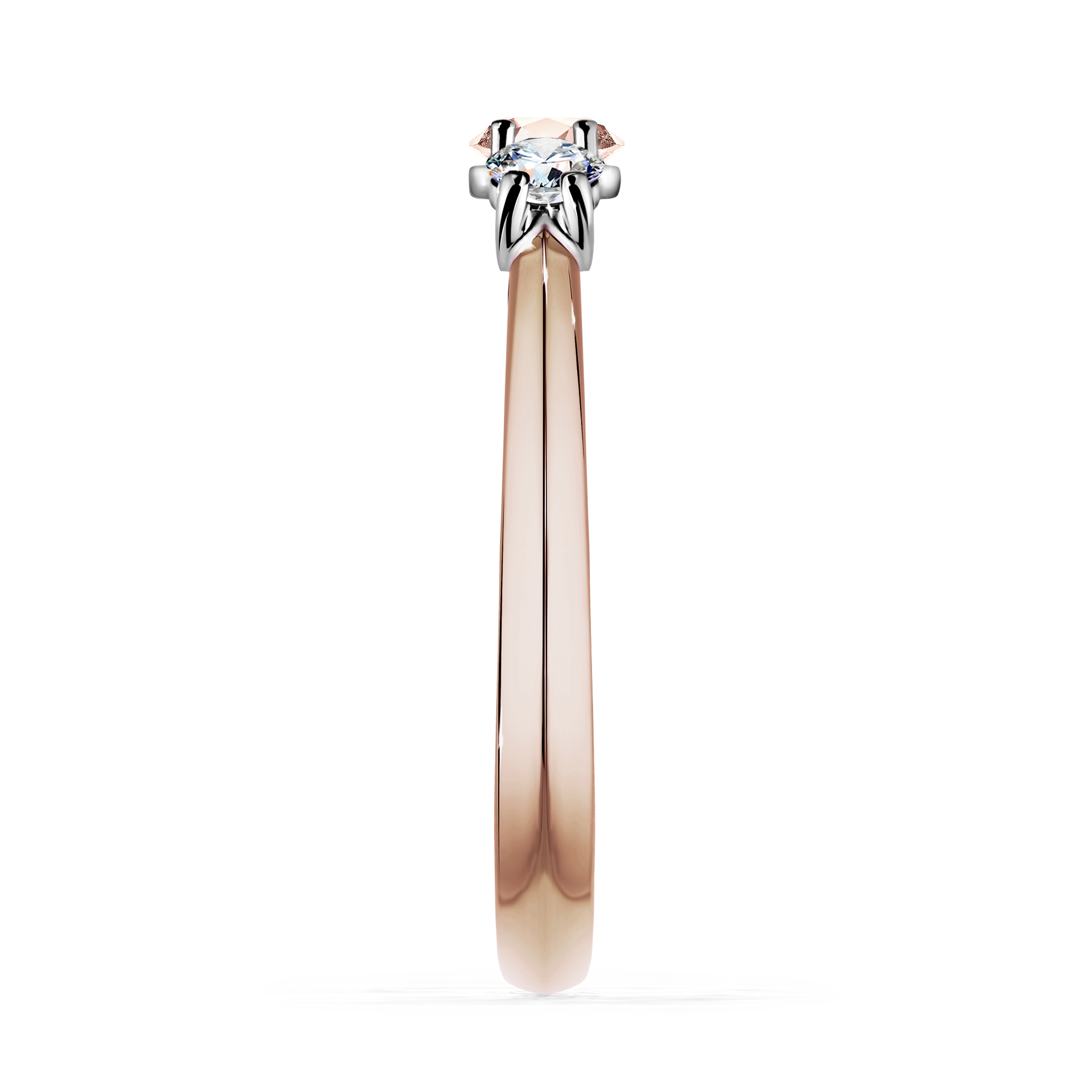 Pierścionek zaręczynowy My Honey z różowego złota z morganitem 0,45CT