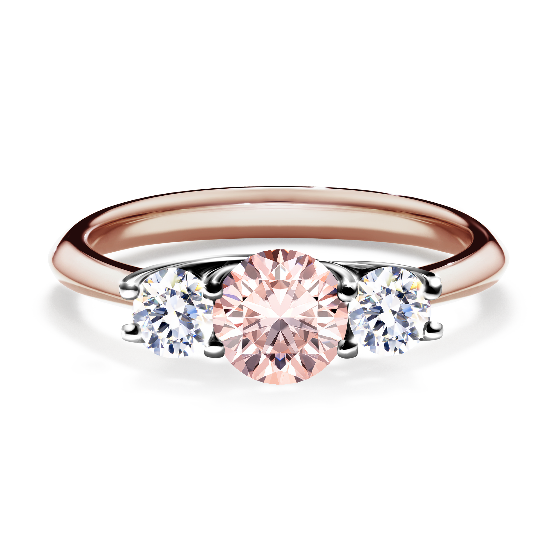 Pierścionek zaręczynowy My Honey z różowego złota z morganitem 0,84CT