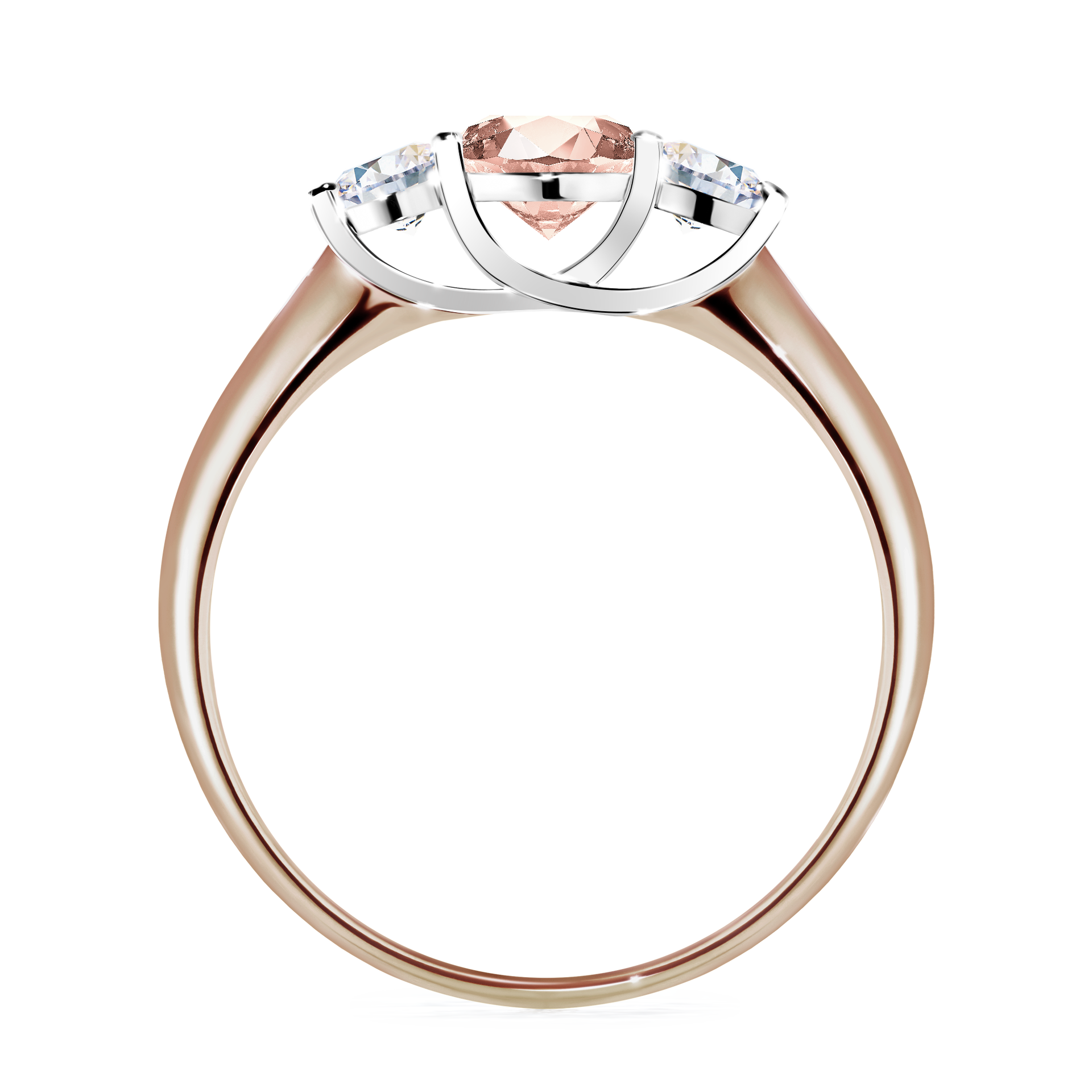 Pierścionek zaręczynowy My Honey z różowego złota z morganitem 0,84CT