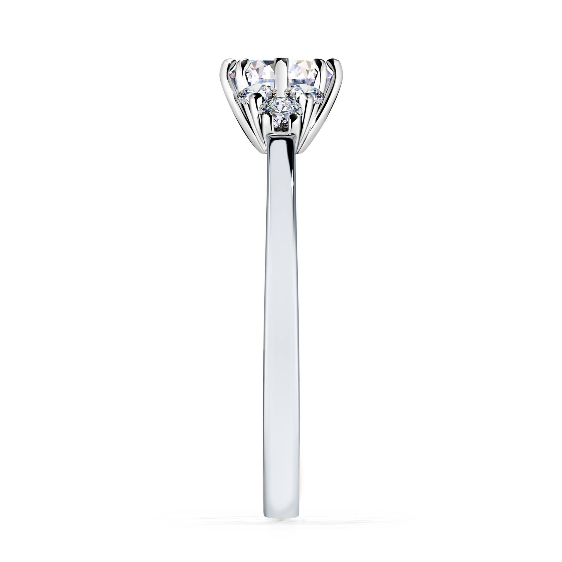 Pierścionek zaręczynowy My Lilly z białego złota z diamentem naturalnym 0,68CT