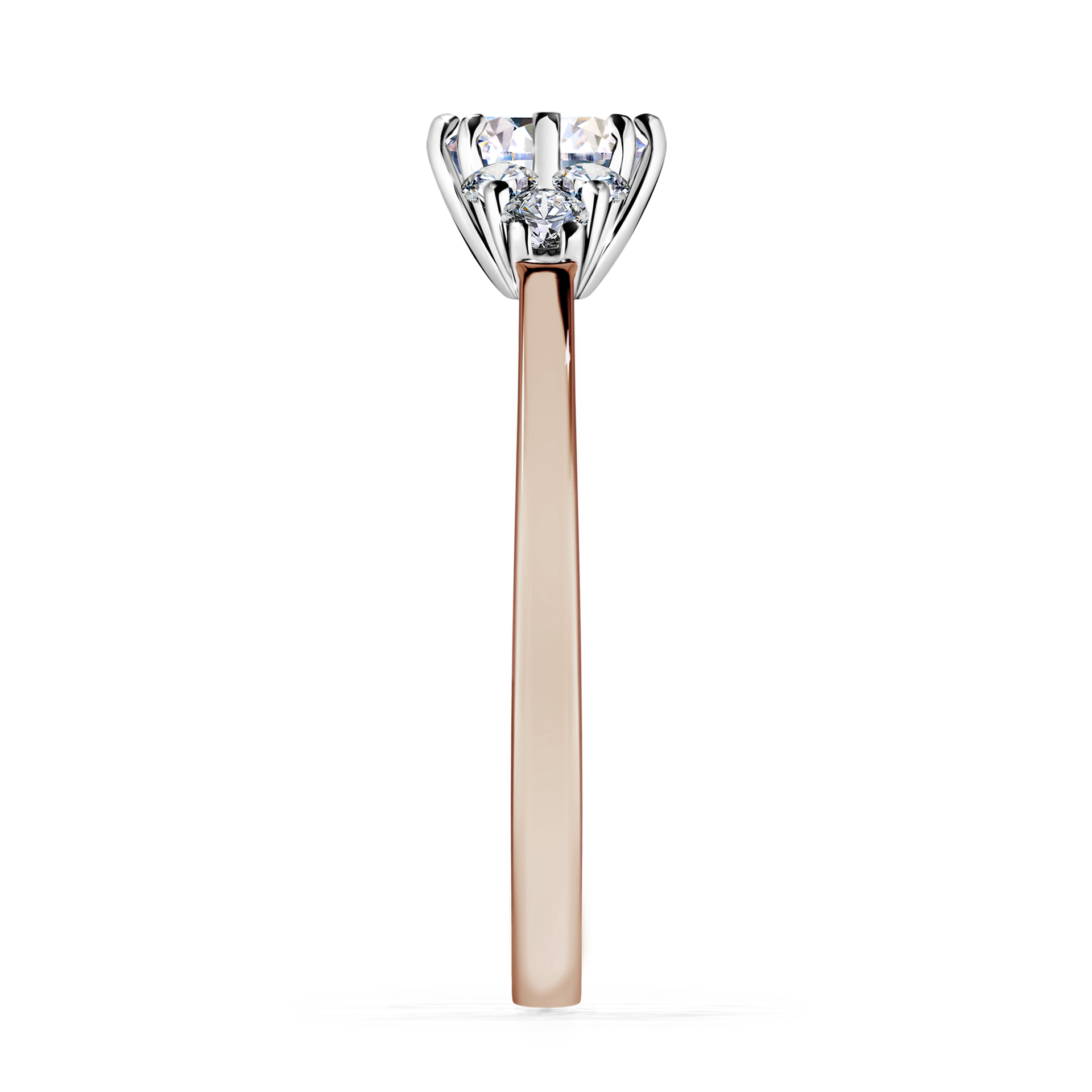 Pierścionek zaręczynowy My Lilly z różowego złota z diamentem naturalnym 0,68CT