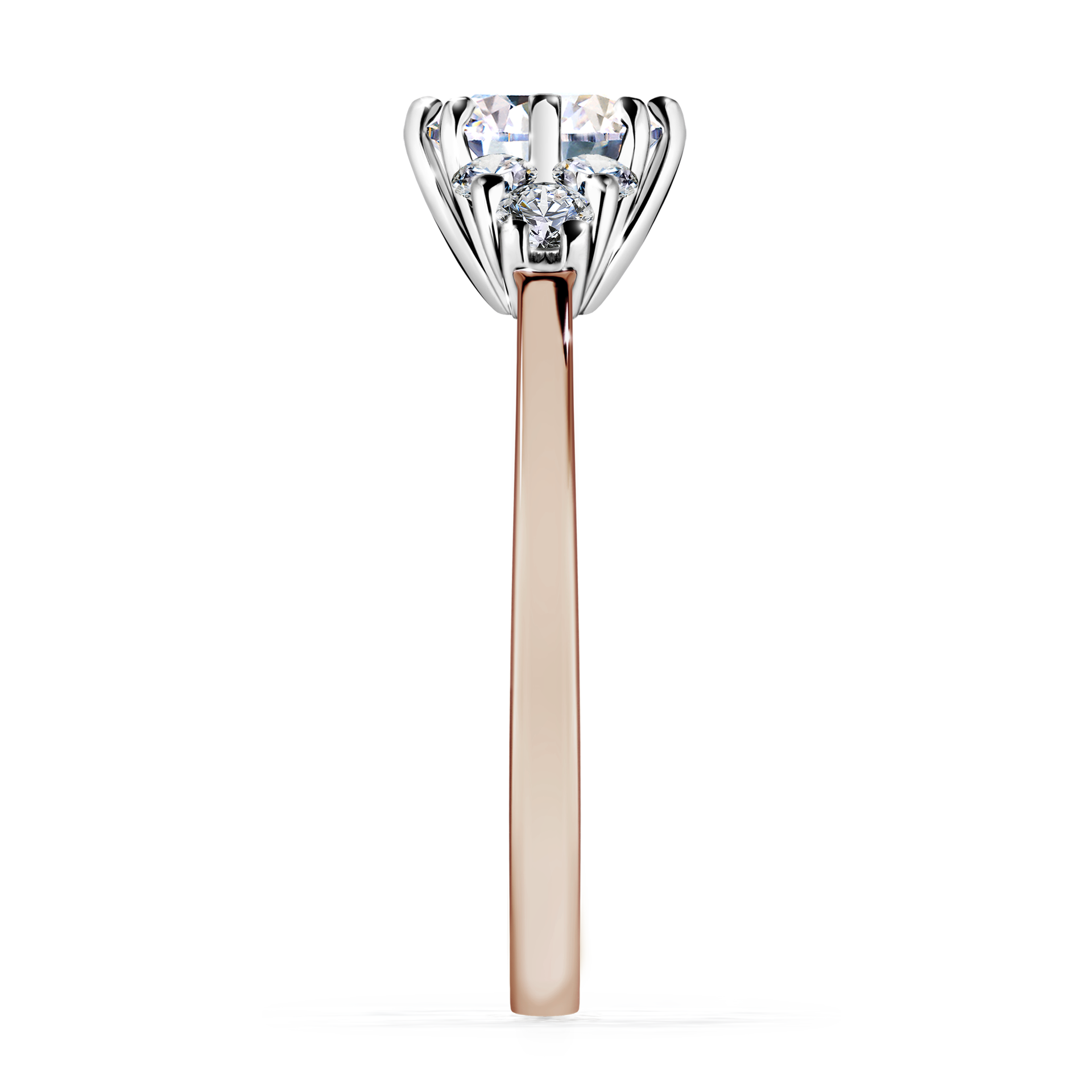 Pierścionek zaręczynowy My Lilly z różowego złota z diamentem laboratoryjnym 0,98CT