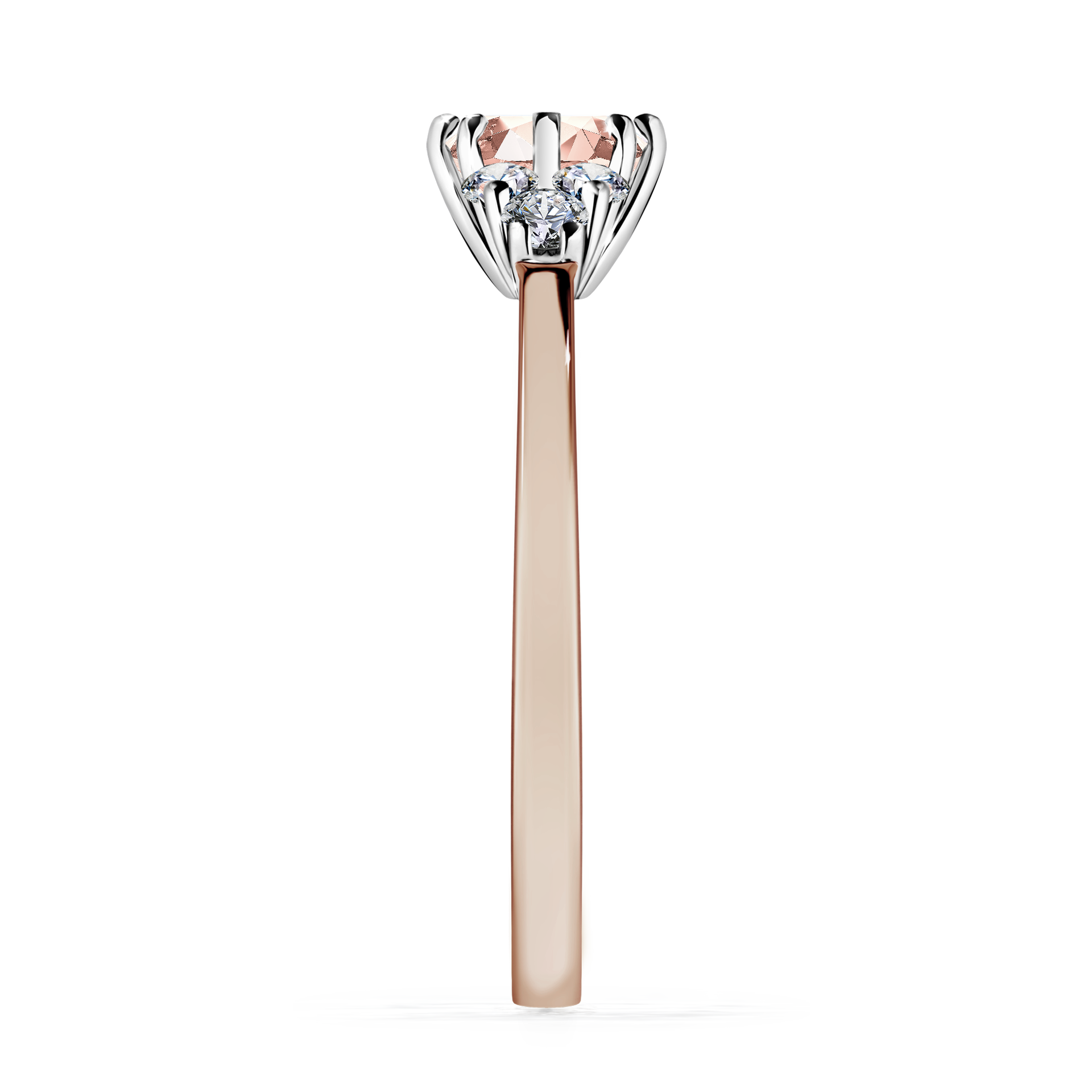 Pierścionek zaręczynowy My Lilly z różowego złota z morganitem 0,68CT