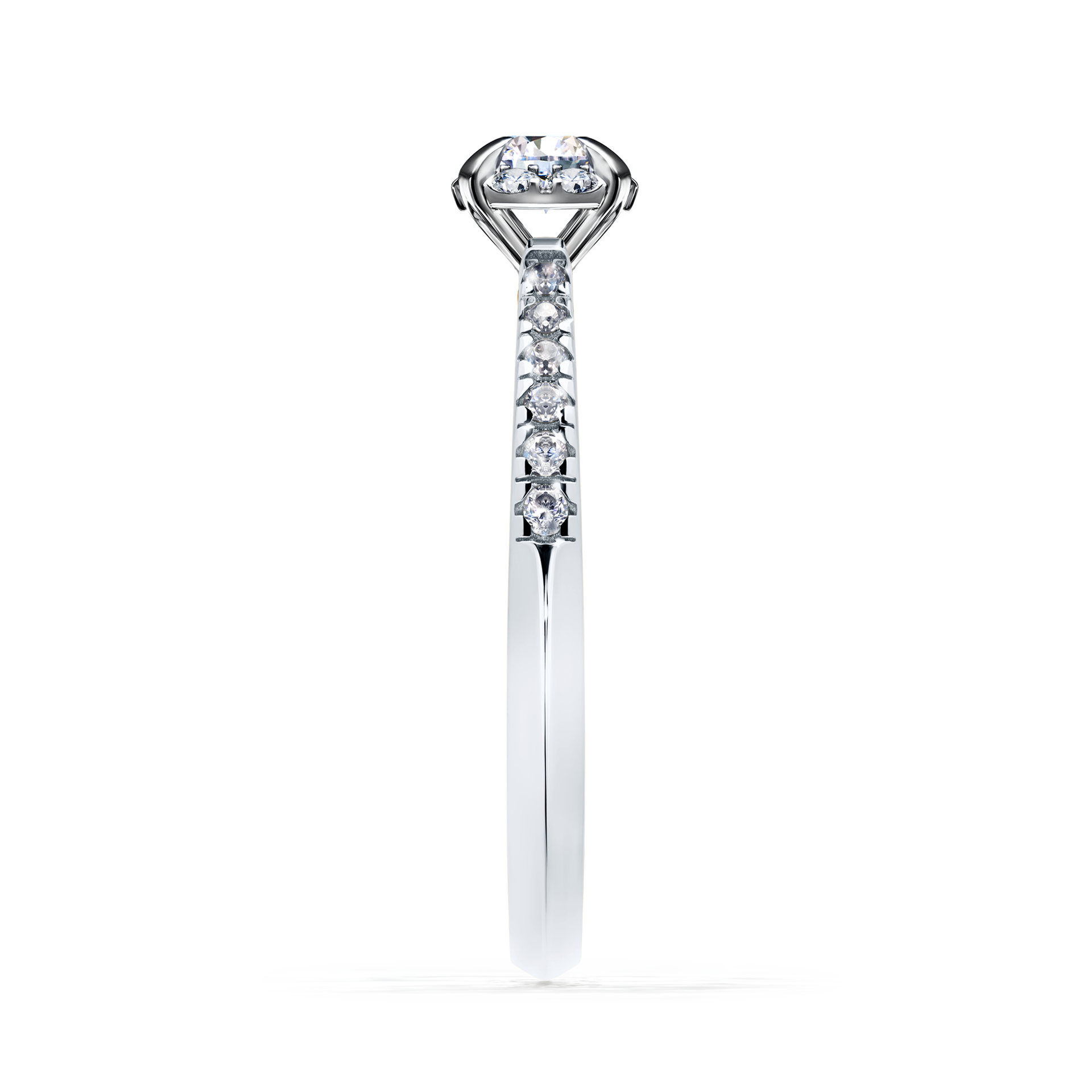 Pierścionek zaręczynowy My Princess z białego złota z diamentem naturalnym 0,28CT