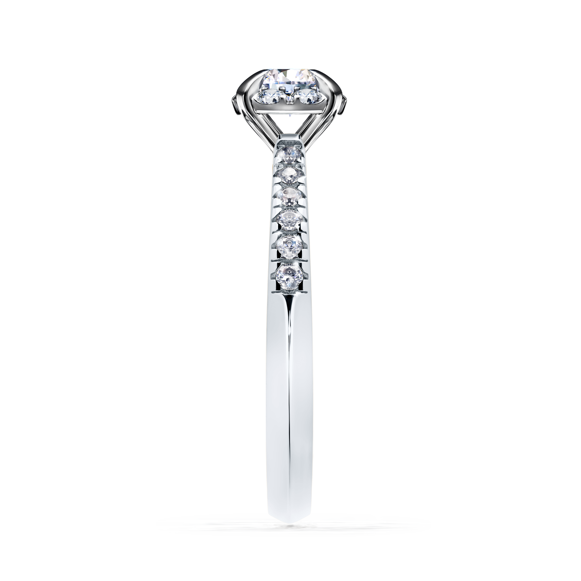 Pierścionek zaręczynowy My Princess z białego złota z diamentem naturalnym 0,47CT