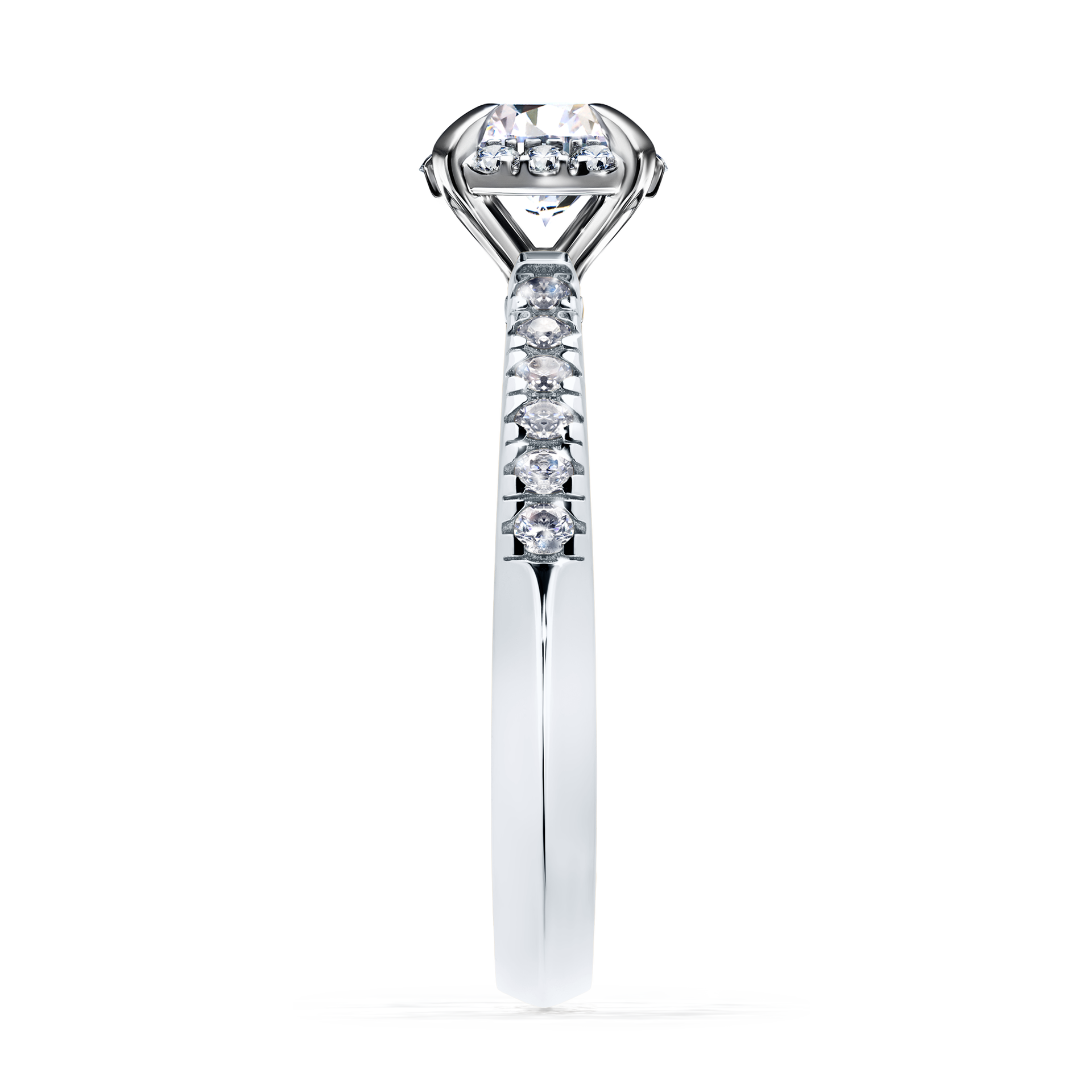 Pierścionek zaręczynowy My Princess z białego złota z diamentem naturalnym 0,76CT